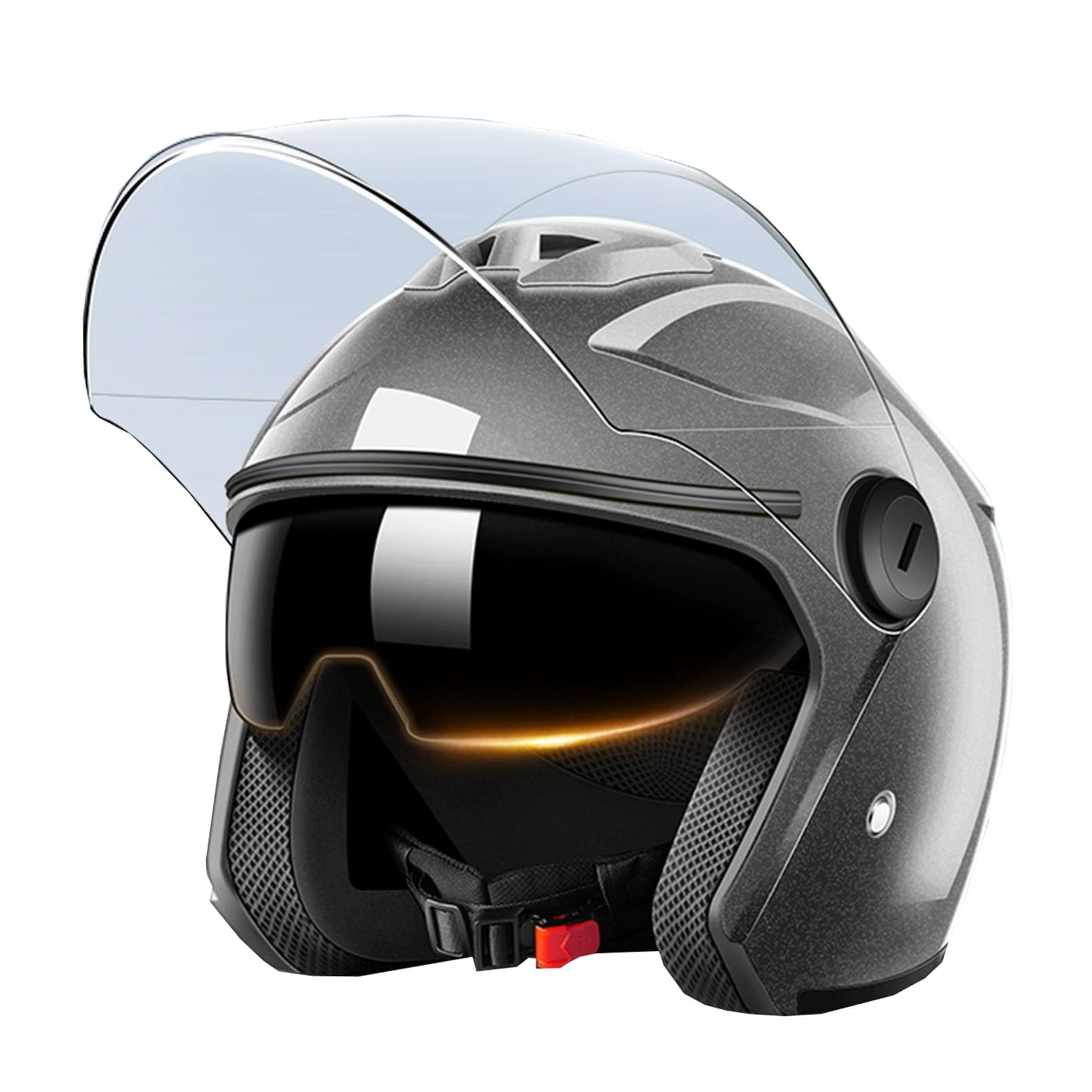 Demi Casque Cyclomoteur Rétro homologué ECE pour scooter vintage et moto jet