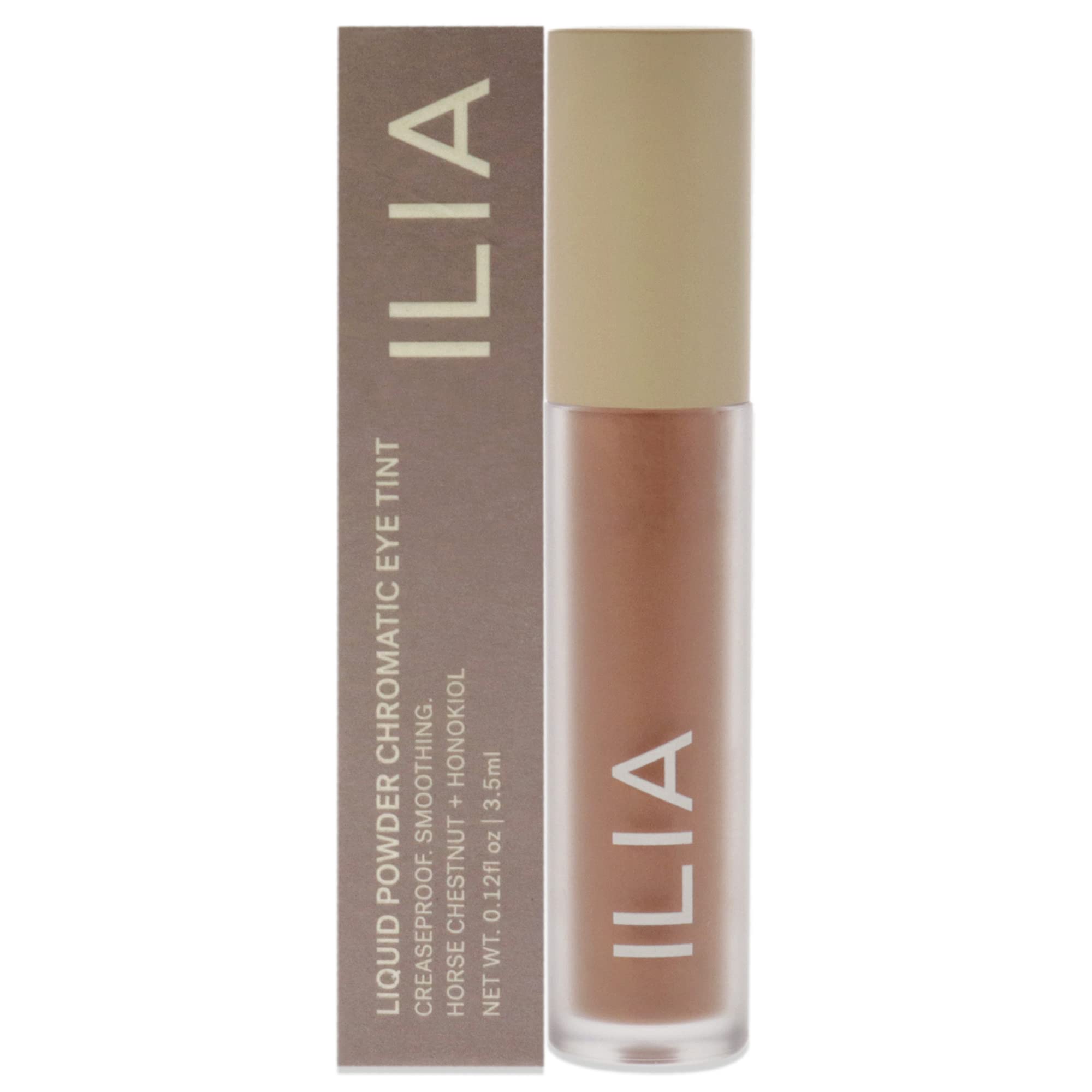 ILIA - Chromatic Liquid Powder Eye Tint | Cream-to-Powder Eyeshadow, Smudge-Resistant, Quick-Dry, Weightless, Water-Based | Non-Toxic, Vegan, Cruelty-Free, Clean Makeup (Mythic, 0.12 fl oz | 3.5 ml)