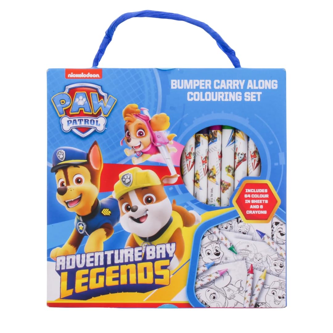 Buy Paw Patrol Stencils Painting Set with 64 Colouring Sheets with 6