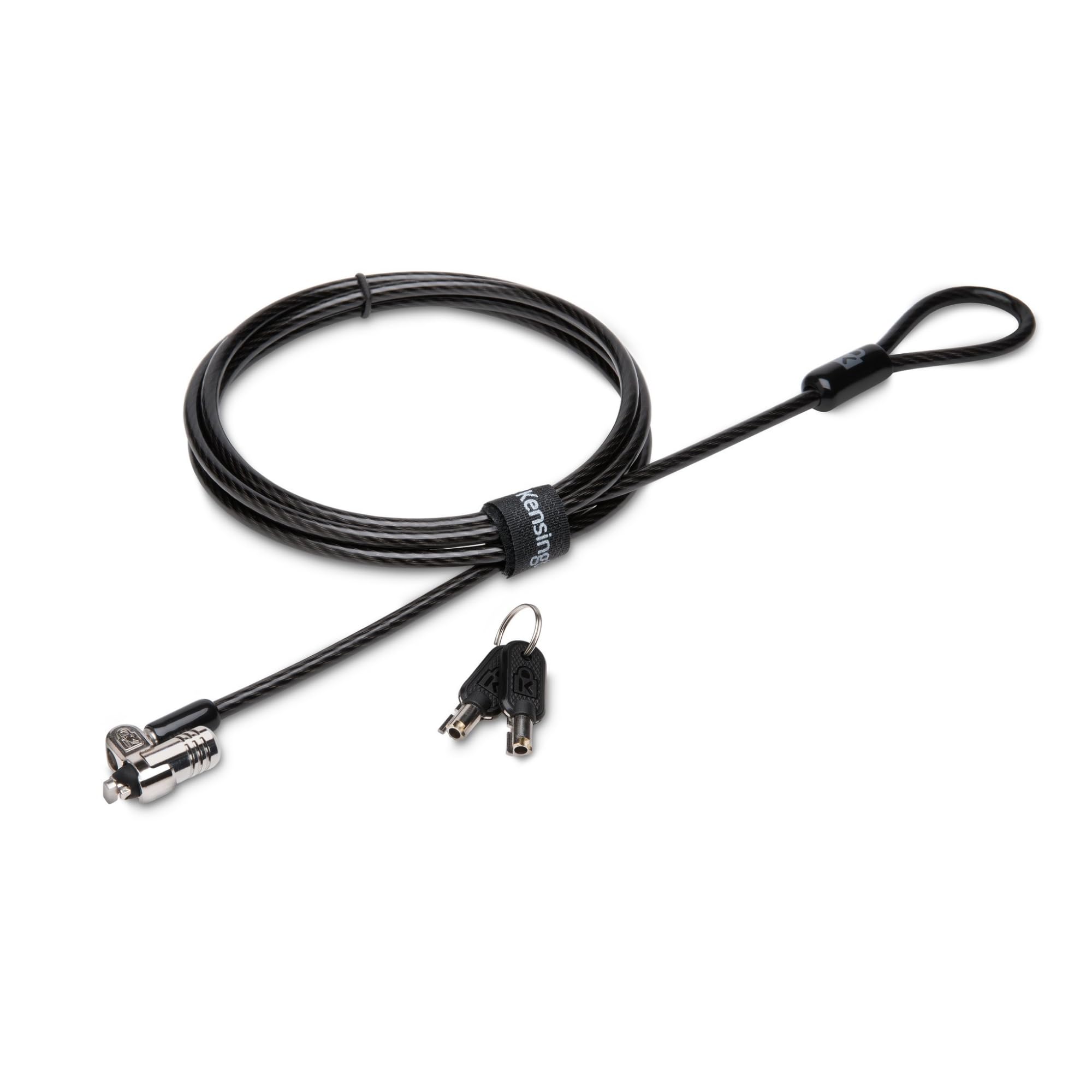 Kensington MicroSaver 2.0 Laptopschloss, Karbonstahlkabel 1,8 m, Schließkopf 10 mm, T-Bar-Schließmechanismus, K65020EU