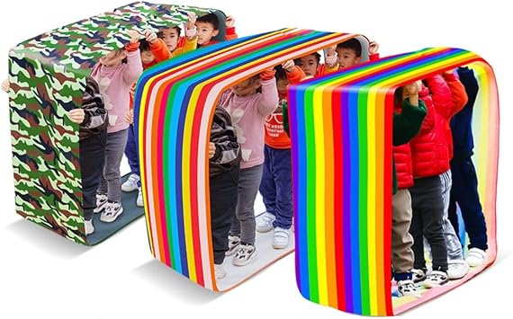 3 PCS Adult Kids Outdoor Sports Game Run Mat, School Company Outdoor Party Game Field Day Team Game, with Storage Bag Size Kids-8M