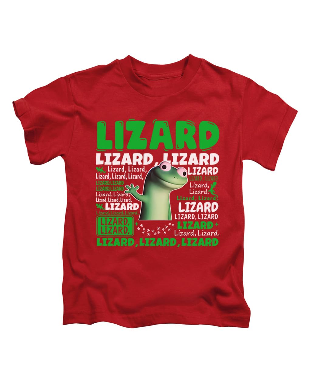 Taylor Brown Unisex Red Lizard Meme, Green Lizard Lizard Lizard, Trending Viral Novelty Trend Tee T-Shirt Funny T Shirt Top