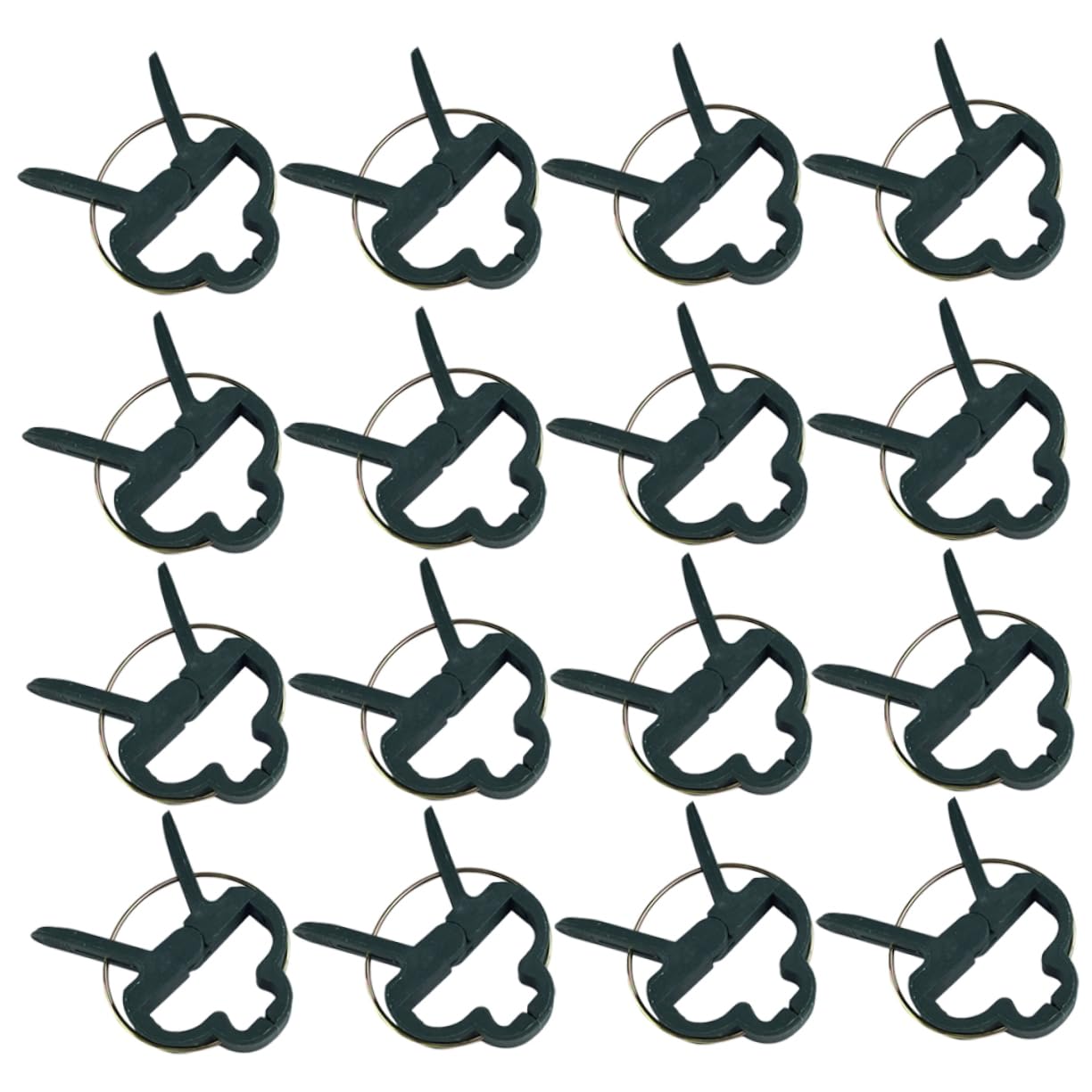 Clips pour Plantes Verts en PE, 80 Pièces pour Tiges, Vignes et Tomates