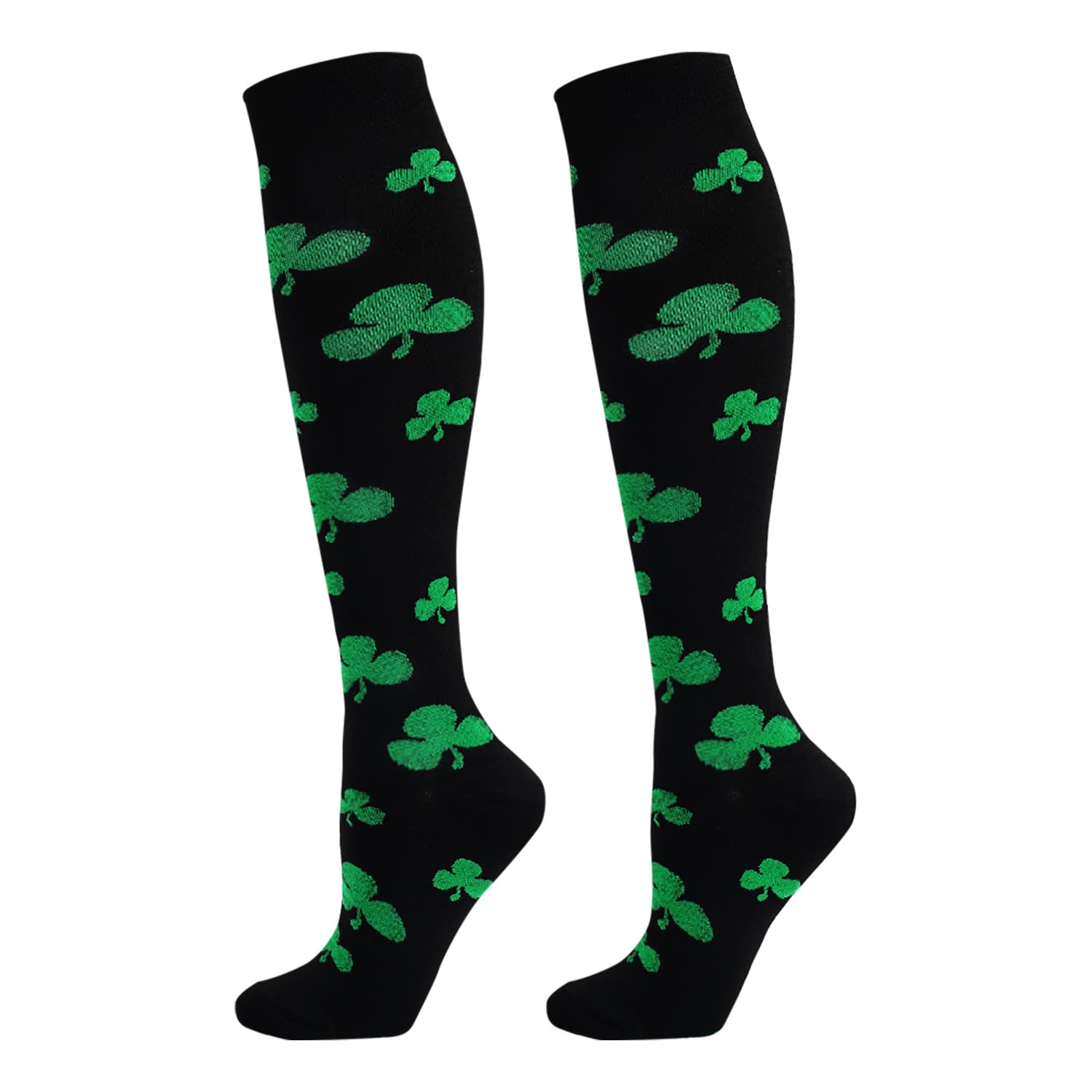 Junely Compression Socks for Women Knee High Festival for Running Athletic Nurses Pregnant Women Work Support Travel Flight