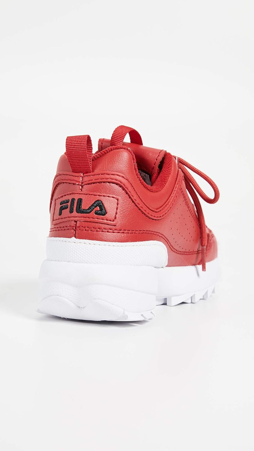 Fila Disruptor II Premium Fashion Sneaker Fila Red/Black/White 9 B (M)