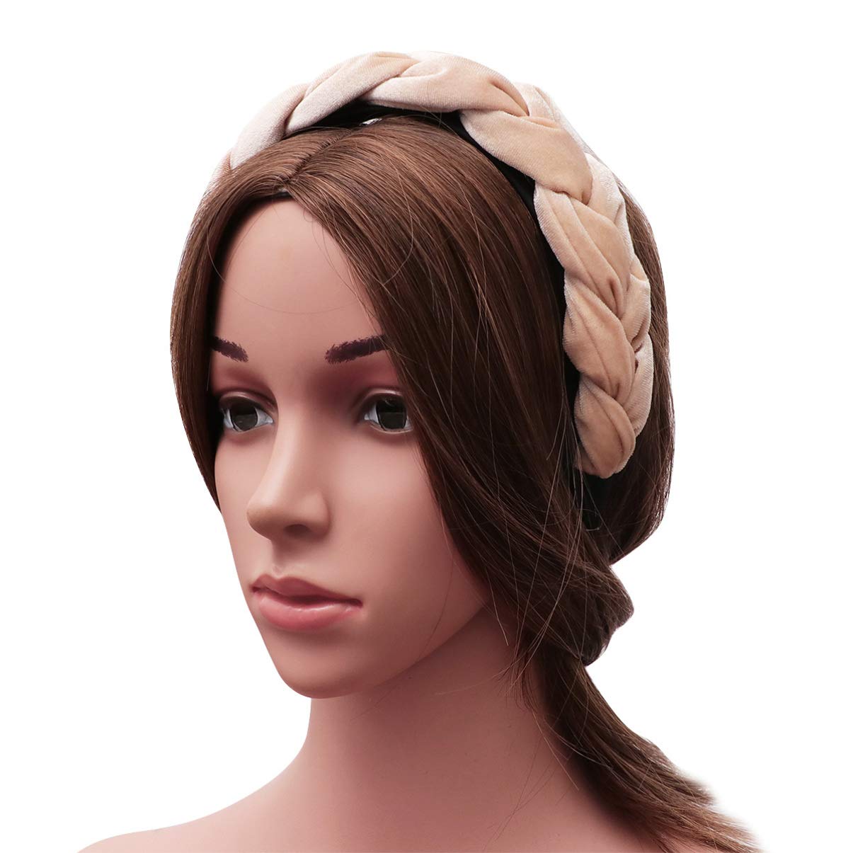 2 Set Di Accessori Per Retrò Con Turbante in Pelle Scamosciata Con Per Donne E Ragazze Eleganti Accessori Per 3 Pezzi*2