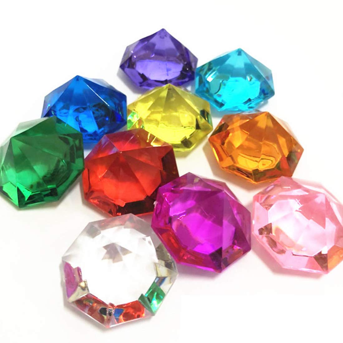 10mm Acrylic gem Jewelry Pirate Treasure Hunting Party Gift (80 PCS)
