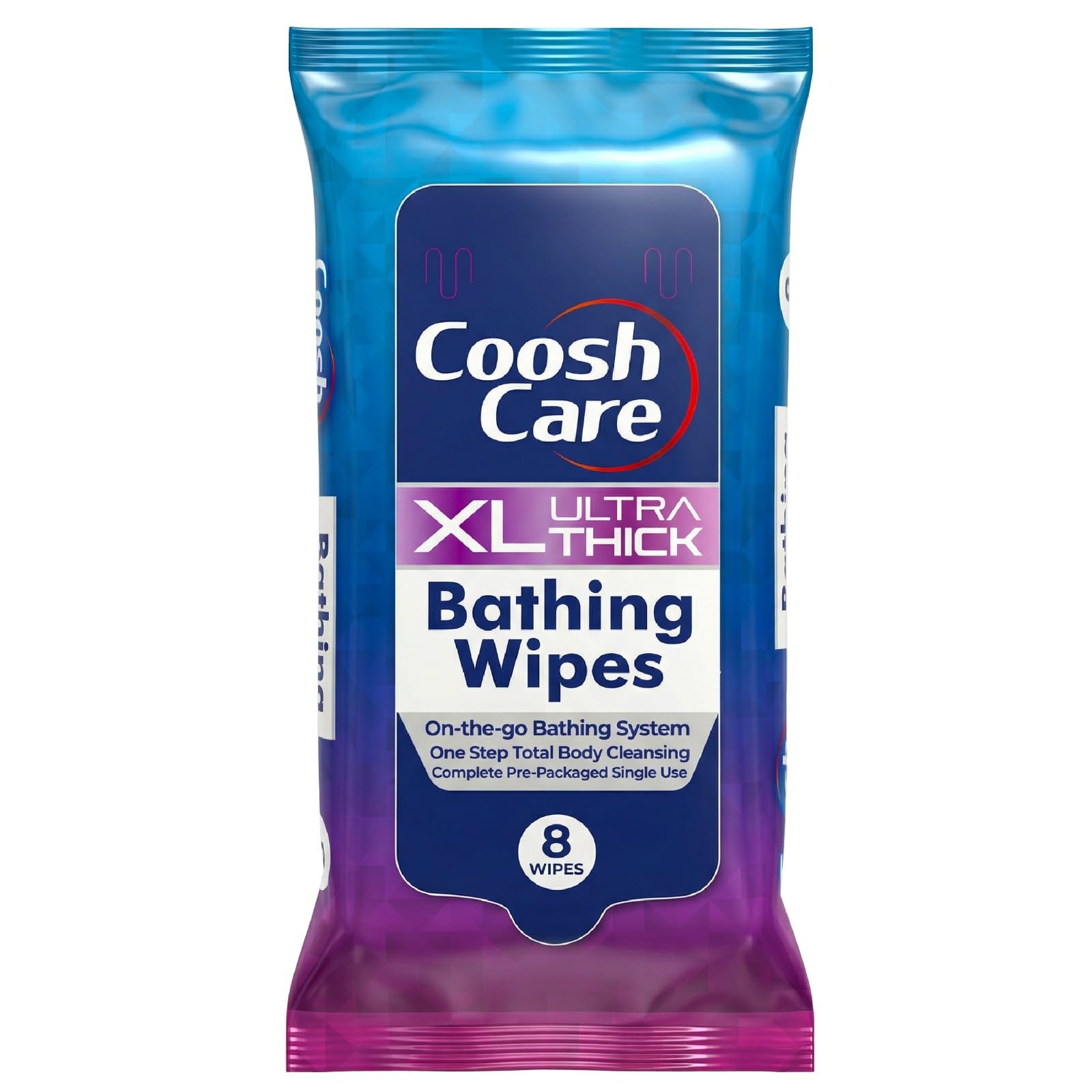 CooshCare XL Ultra Thick Bathing Wipes | No-Rinse Body Wash Wipes | Hypoallergenic, pH-Balanced, Microwaveable | Alcohol-Free Cleansing for Adults, Elderly, Travel, Camping