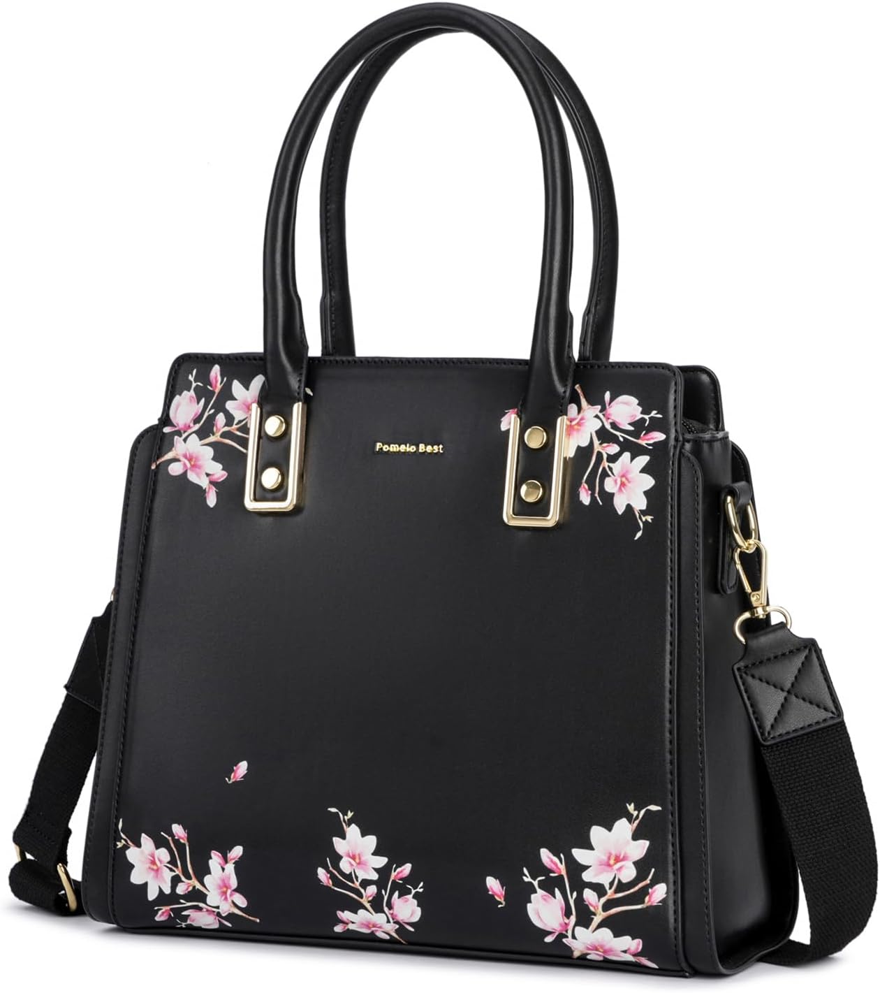 Pomelo Best Purses and Handbags for Women with Multiple Pockets, Leather Top Handle Satchel Fashion Tote Shoulder Bags Ladies