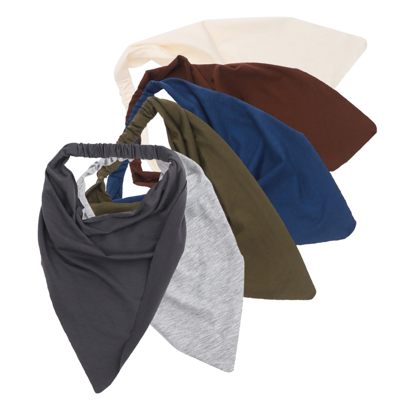Kisangel Bandana-schal Für Frauen Bandana Kopf Wickeln Haarbandanas Dreieckiger Haarschal Stirnbänder Kopftuch Kopftücher Bandana Für Frauen Elastischer Schal Baumwolle