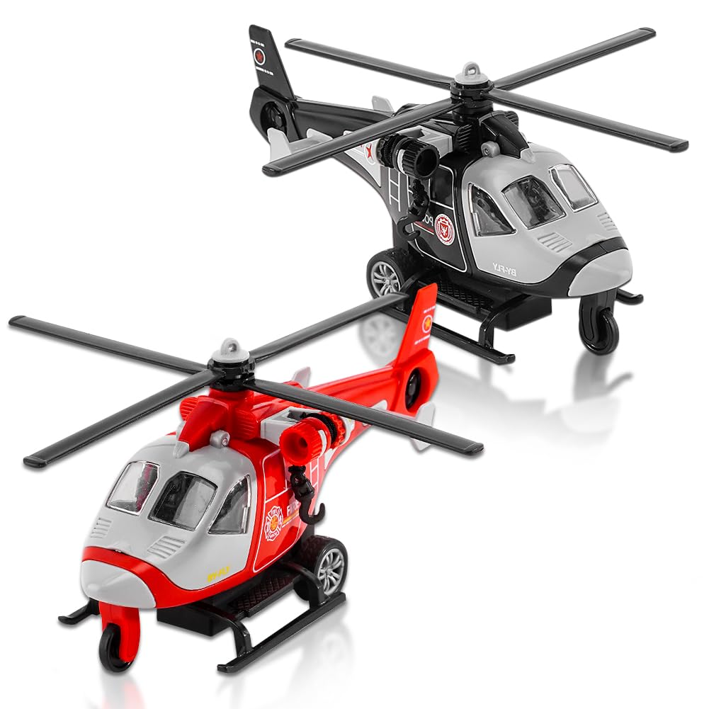HAJXXMM Helicopter Toy, Toy Helicopter, Helicopter Models for Kids Airplane Toys Boys Plane Playset