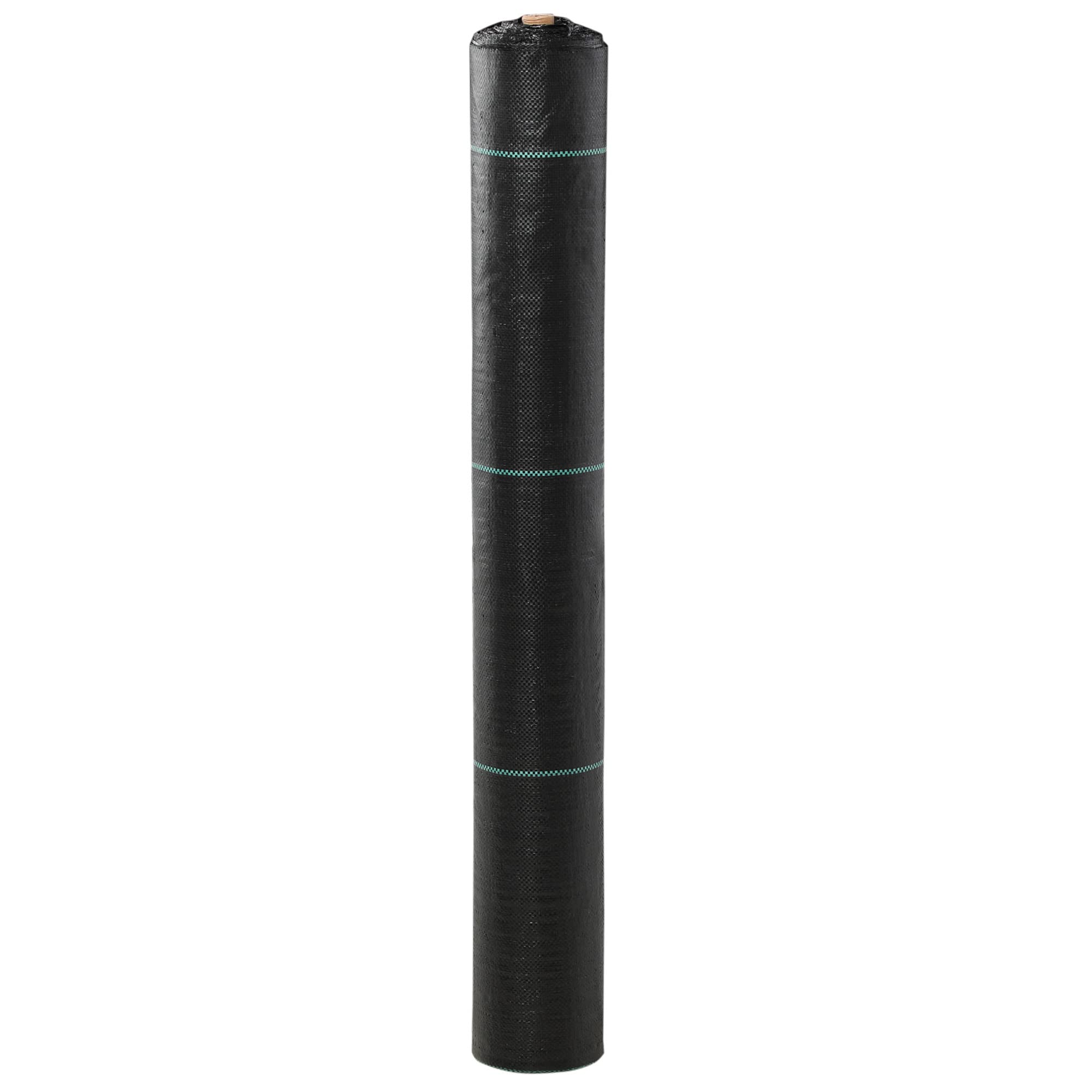 Outsunny Telo per Pacciamatura 100x2 m, Traspirante e Anti-UV, Telo Pacciamatura in Polipropilene, per Orto e Giardino, Nero
