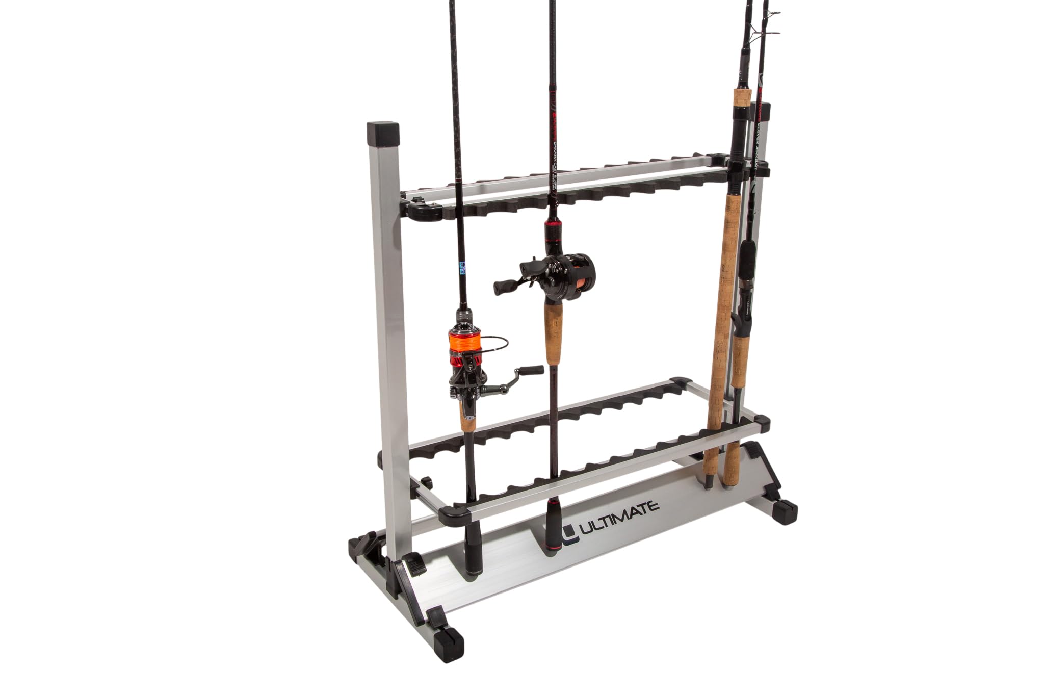 Rastrelliera Canne Da Pesca 16 Posti Ultimate Portacanne In Alluminio Supporto Canne Garage