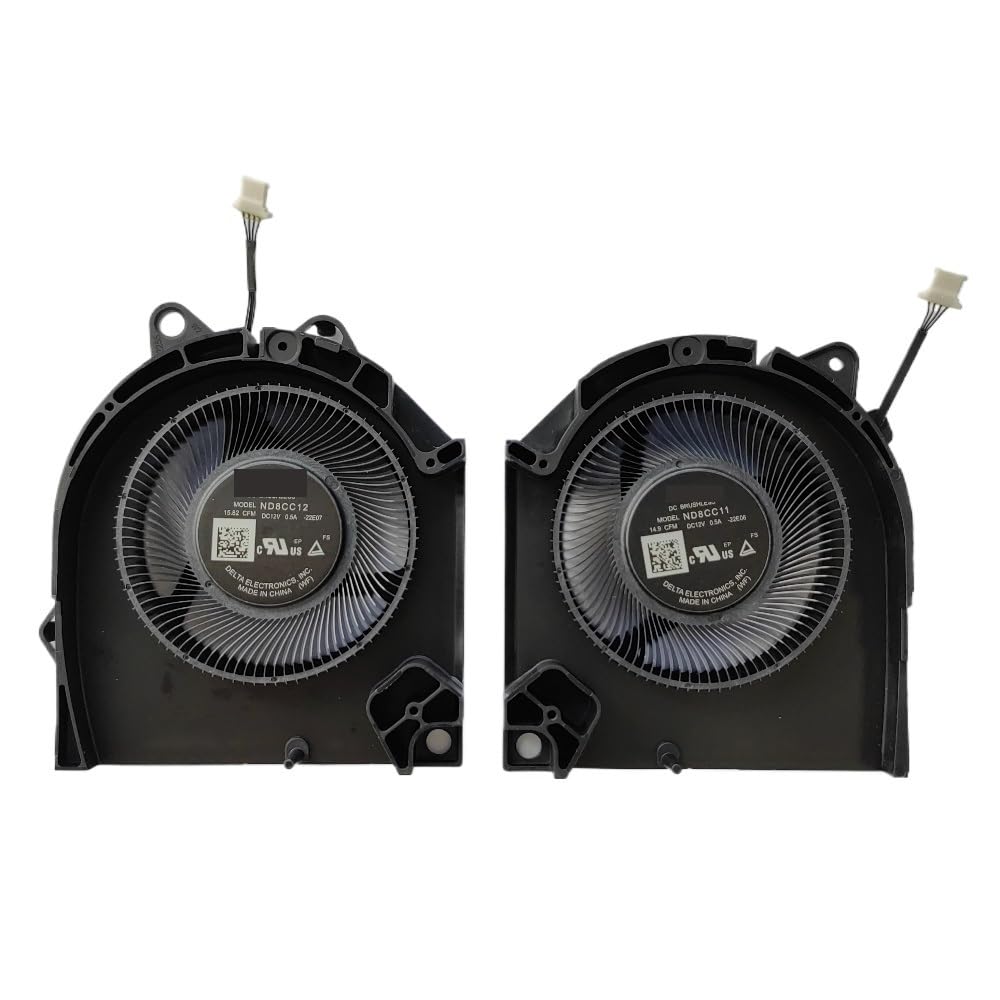 Facile à remplacer Ventilateur de Refroidissement CPU + GPU pour Ordinateur Portable Dell G15 5530 ND8CC12 ND8CC11 12V 2023