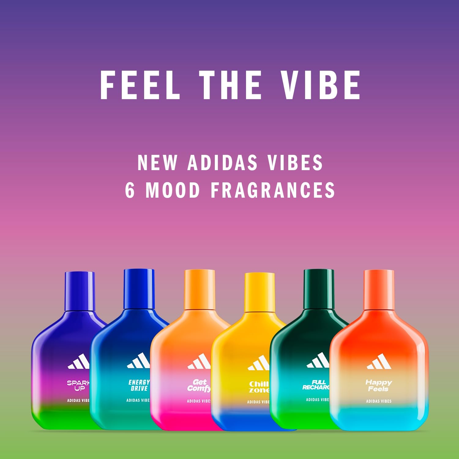 adidas Vibes Spark Up Eau de Parfum für alle, energetisierend und faszinierend, langanhaltender Duft, Süßorange und schwarzer Pfeffer, 50 ml (Packung mit 2)