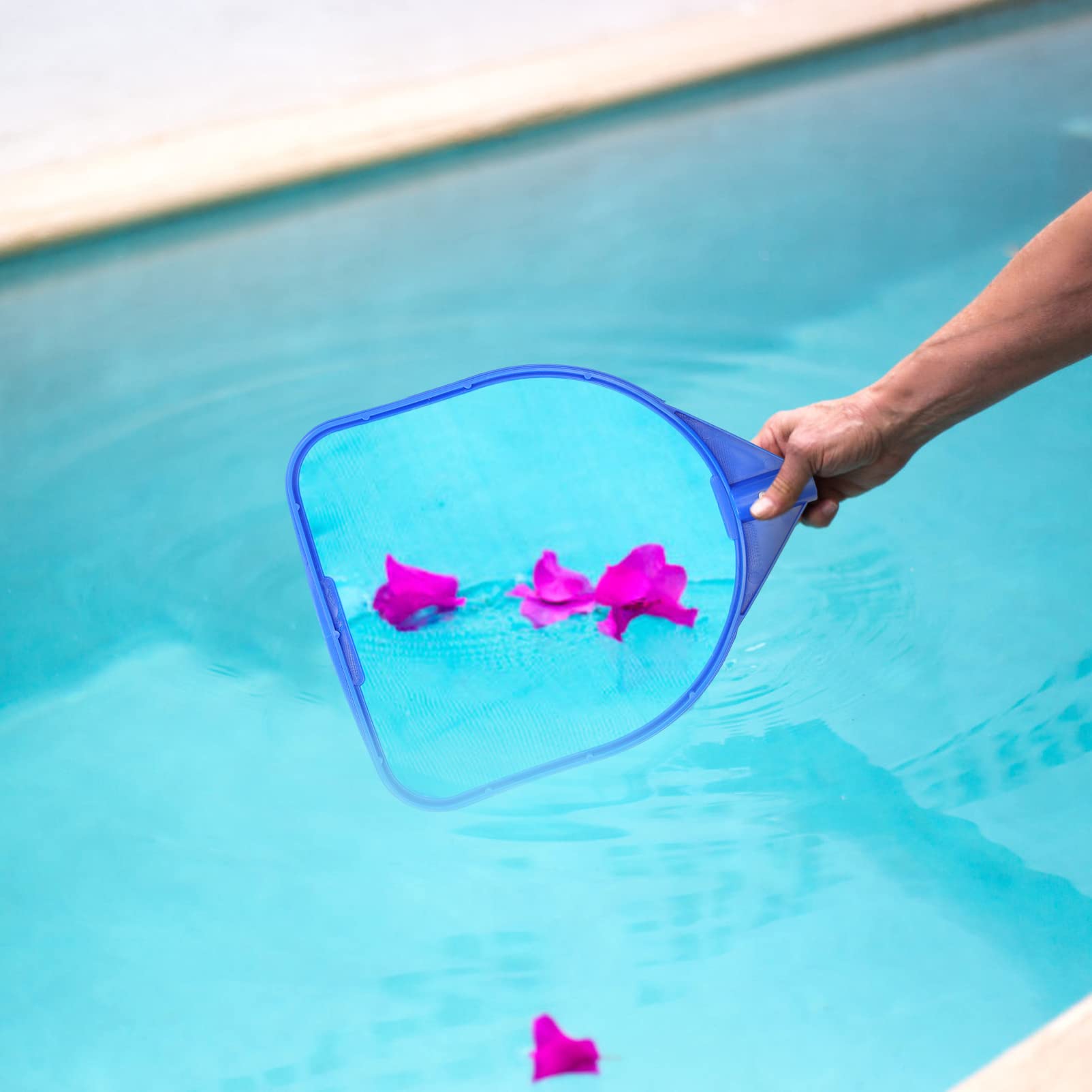 Happyyami 5piezas Limpieza De Piscina Mango Telescópico Recogehojas De y Estanques Material