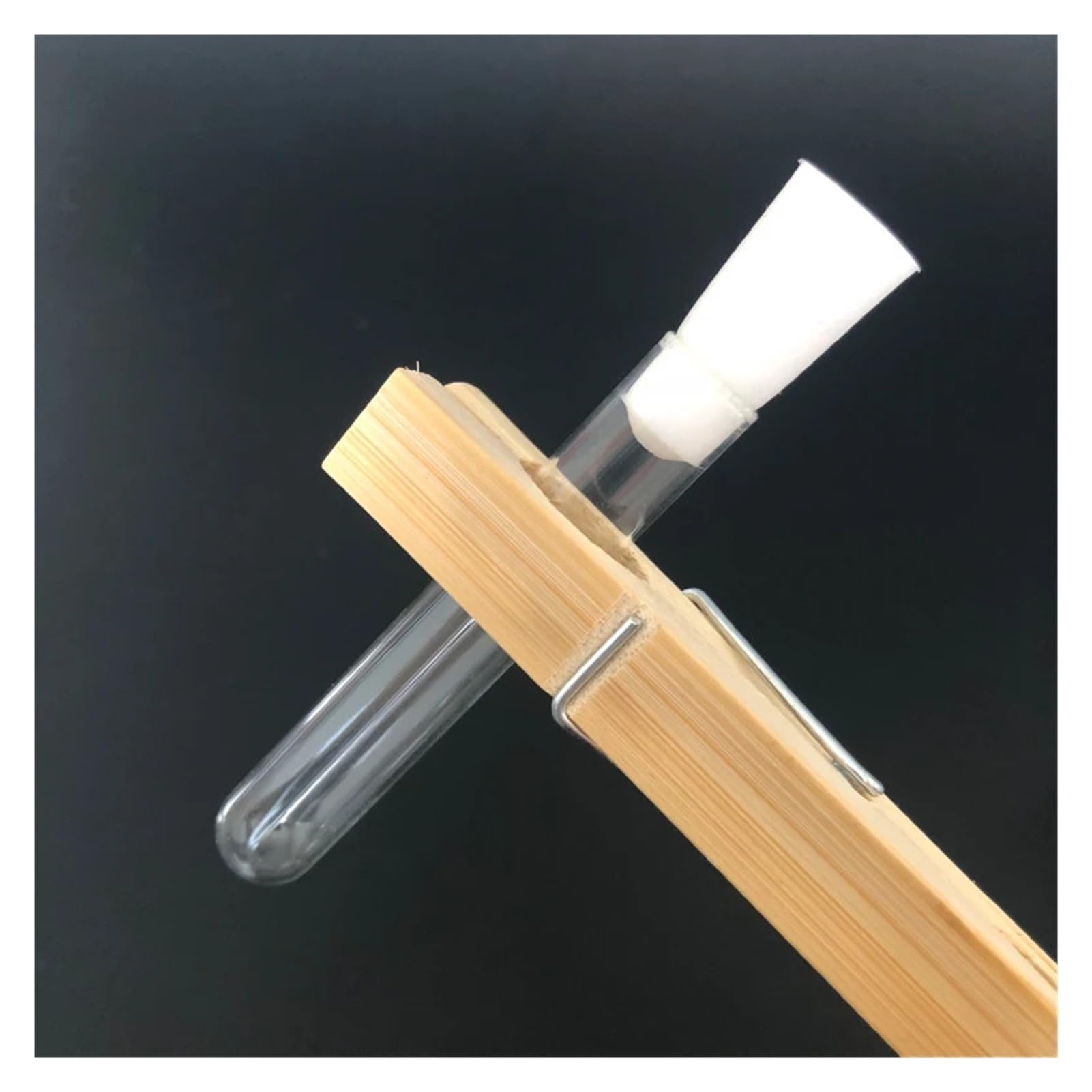 Confezione da 50 provette in vetro da 12 x 75 mm con tappo in gel di silice, per laboratorio, vetreria, laboratorio, provette in vetro con tappo