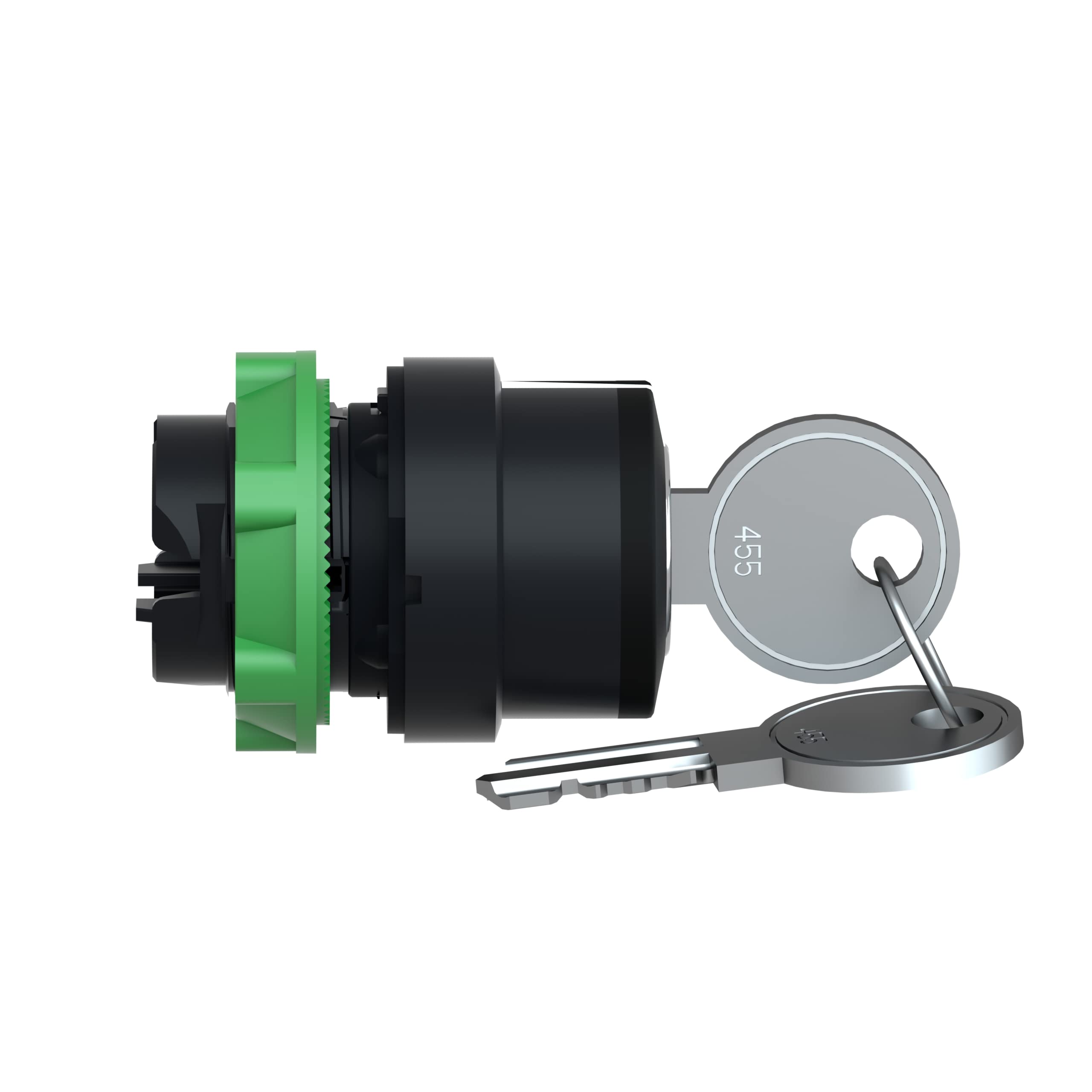 Schneider Electric - Harmony XB5 - tête bouton tournant à clé 455 - Ø22-3 pos rap C - retr C - ZB5AG7