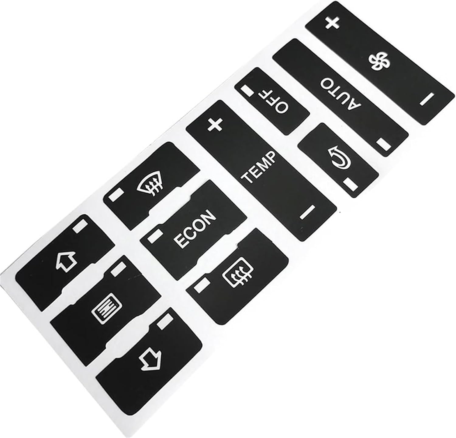 Car Air Conditioning Dash Button Sticker for A3 8L A2,Radio Dash Buttons Decal Replacement Stickers Auto Interior Accessories