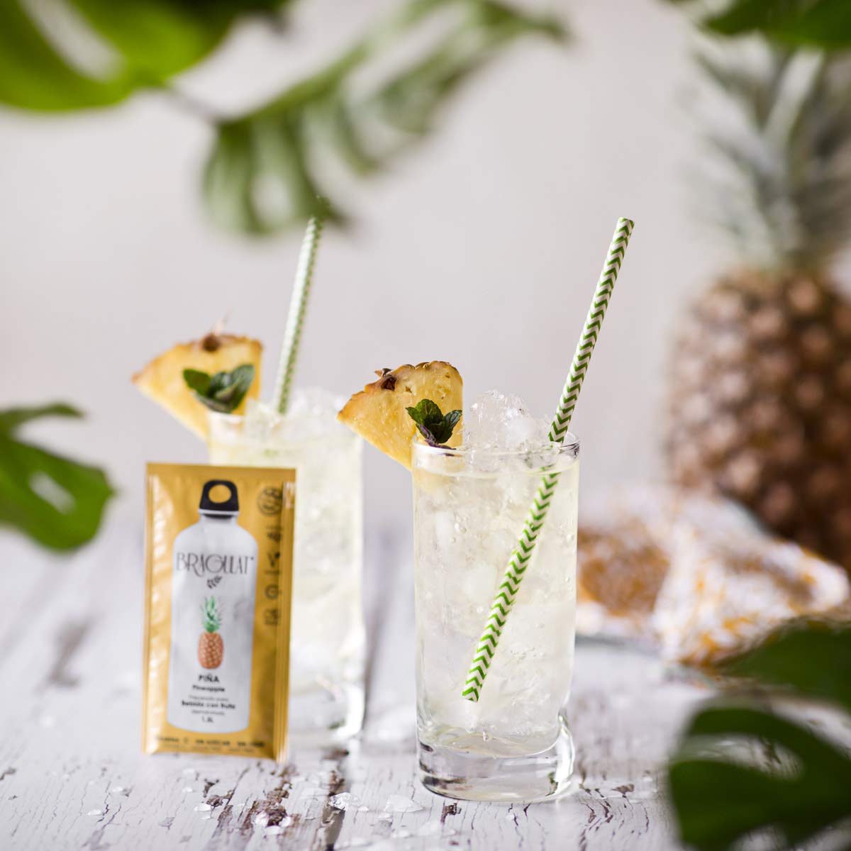 Bragulat Zumo Piña Instantáneo en Polvo Concentrado de Frutas, 15 Sobres