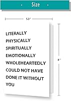 Vista 2 de YiKaLus Divertida tarjeta de agradecimiento para compañeros de trabajo mentores, grandes ideas de regalo de agradecimiento para mujeres y hombres