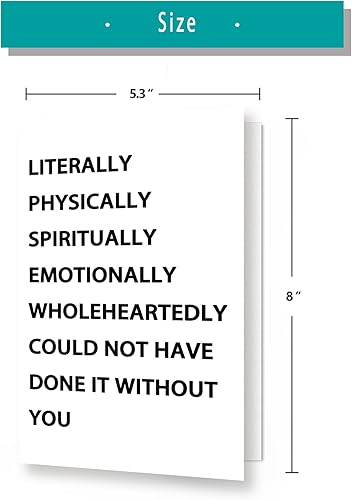 Miniatura 2 de YiKaLus Divertida tarjeta de agradecimiento para compañeros de trabajo mentores, grandes ideas de regalo de agradecimiento para mujeres y hombres,