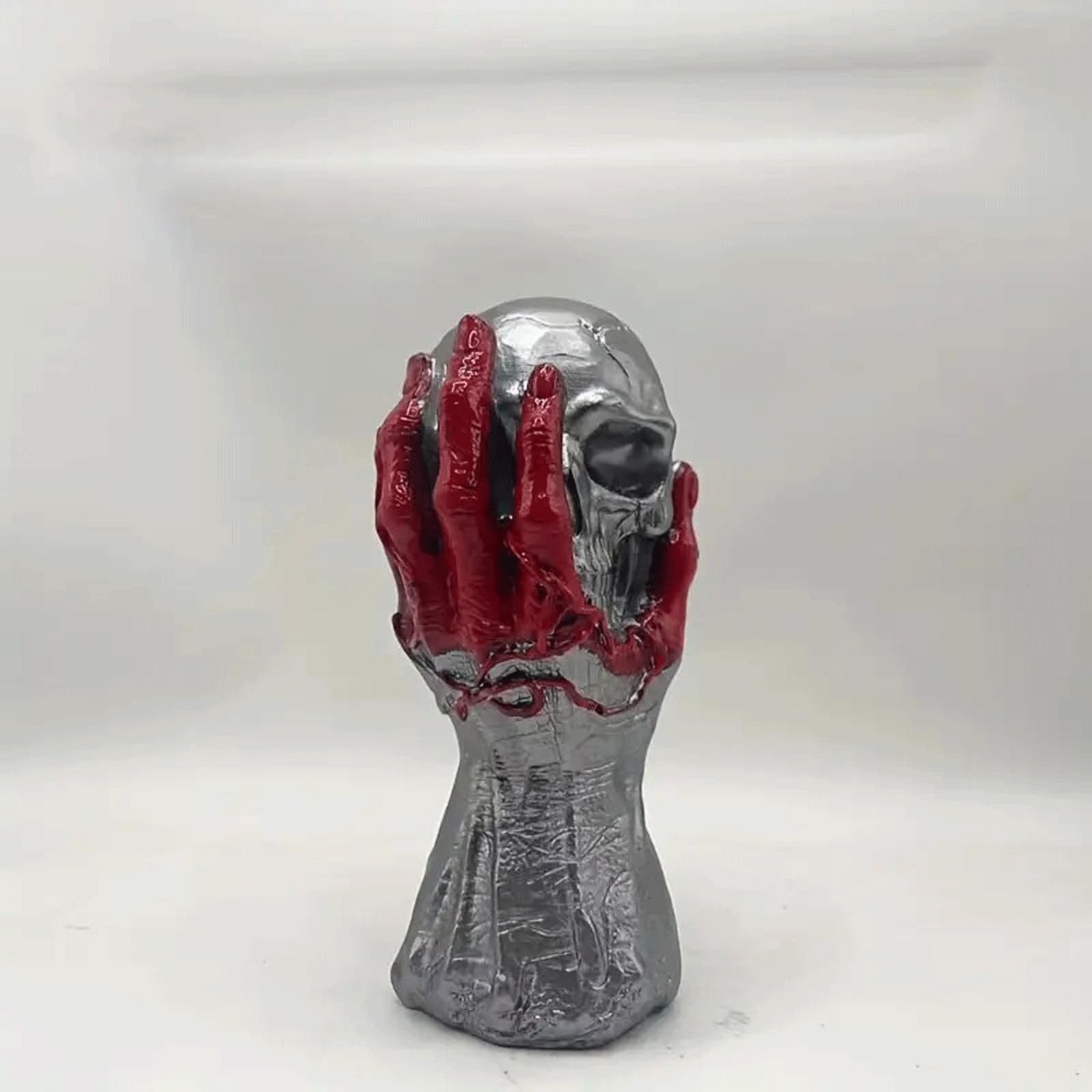Rzeźby Halloween Ręczny Szkielet Statua Brutalny Szkielet Rzeźba Halloween Horror Żywica Rzemiosło Wystrój Domu Ozdoby Szał Statua Wystrój Domu Estetyczne