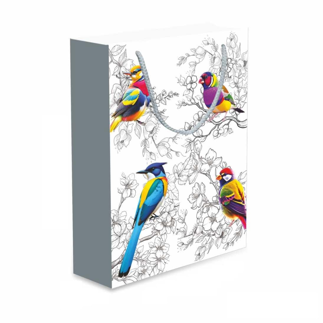 Omnipresent Pack 200 GSM Nature Bird Printed Paper Gift Bags, Set of 10, Paper Carry Bags For Birthday Gift, Return Gift Bags, Office Party, Corporate Gifting & Get Together (Size:11x7.5x 3 inch) (B0DFTQXWQT) Amazon Price History, Amazon Price Tracker
