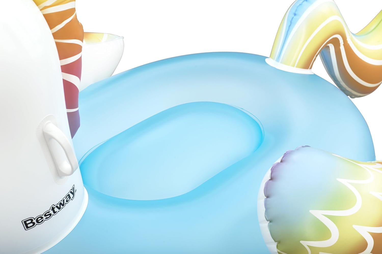 Bestway Unicorn Pool Float, Kids Inflatable Ride-On with Handles, Inflatable Beach Toys