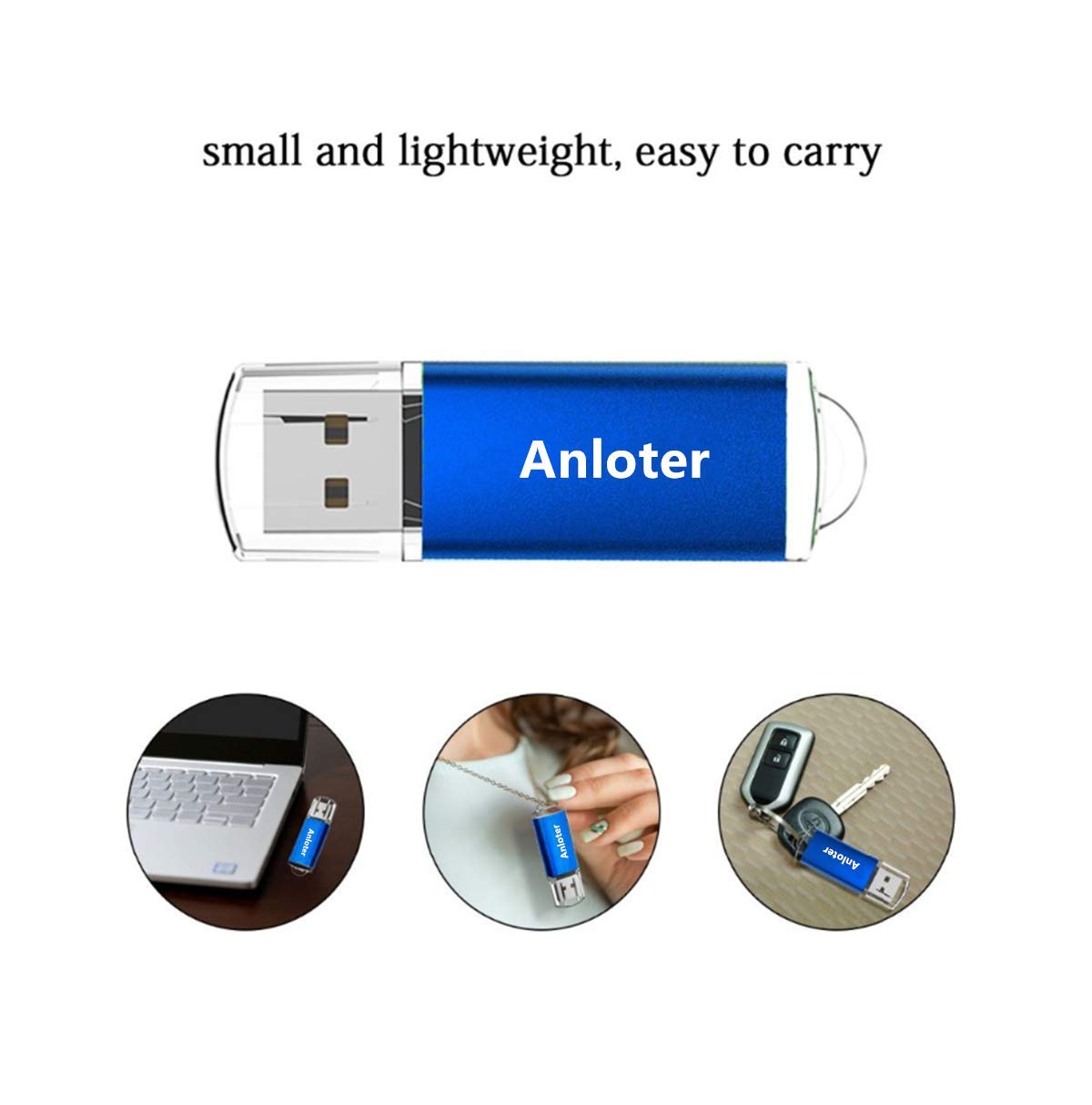 50pcs USB Flash Drive Memory Flash Stick Pen Drive Thumb Storage for Computer Laptop Mac Tablet Gift (512MB, Azul)