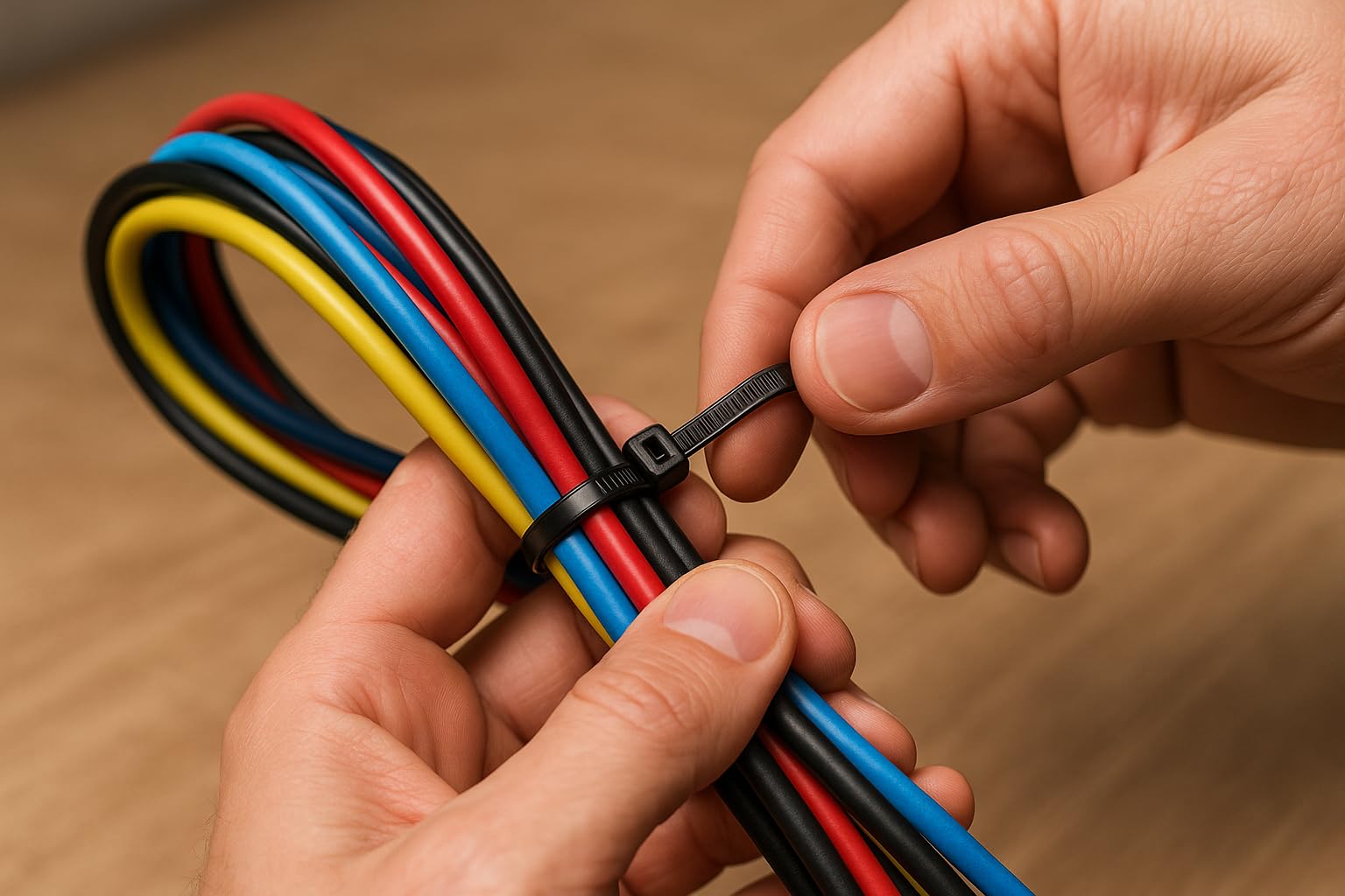 Set De Bridas Negras - Fix Level - Bridas De Plastico Muy Resistentes - Abrazaderas Plastico Para Sujetar Cables Y Esconder Cables - Organizador De Cables Y Sujeta Cables 4,8 X 360/300 Unidades