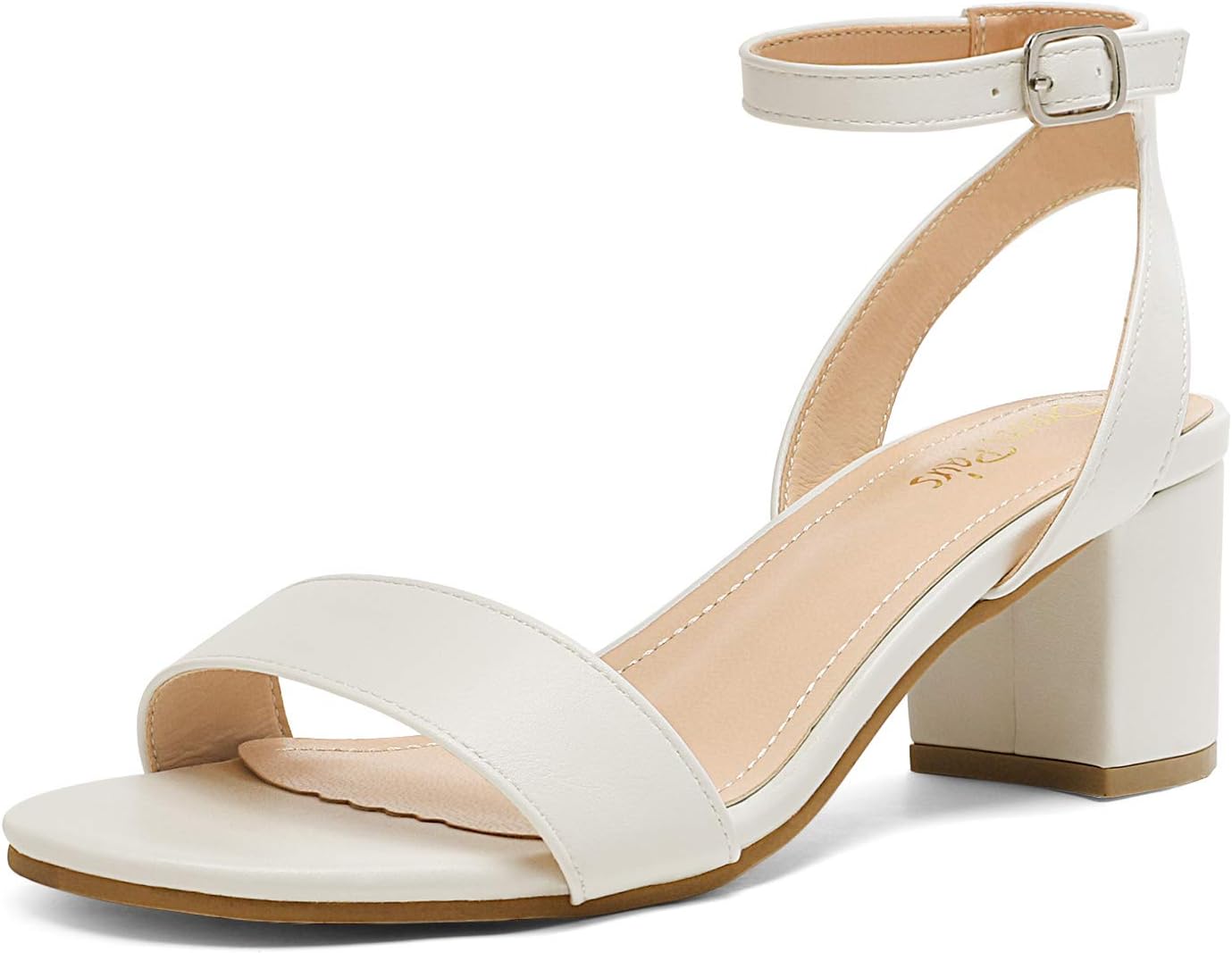 chicago 1 mid white heel