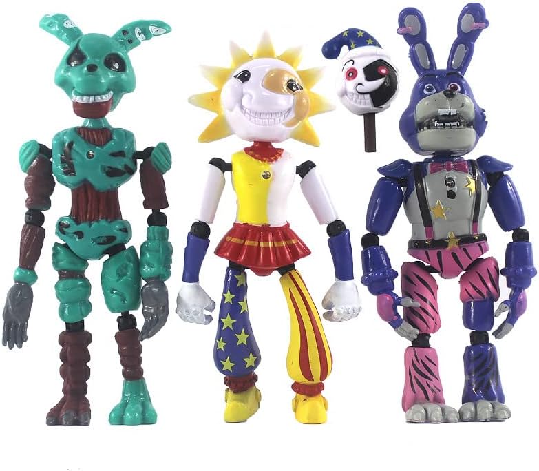 Miniatura 2 de Nueva caricatura de acción para el hogar, figuras coleccionables de juguetes con articulaciones movibles Bonnie Foxy Fazbear Bear figura de acción