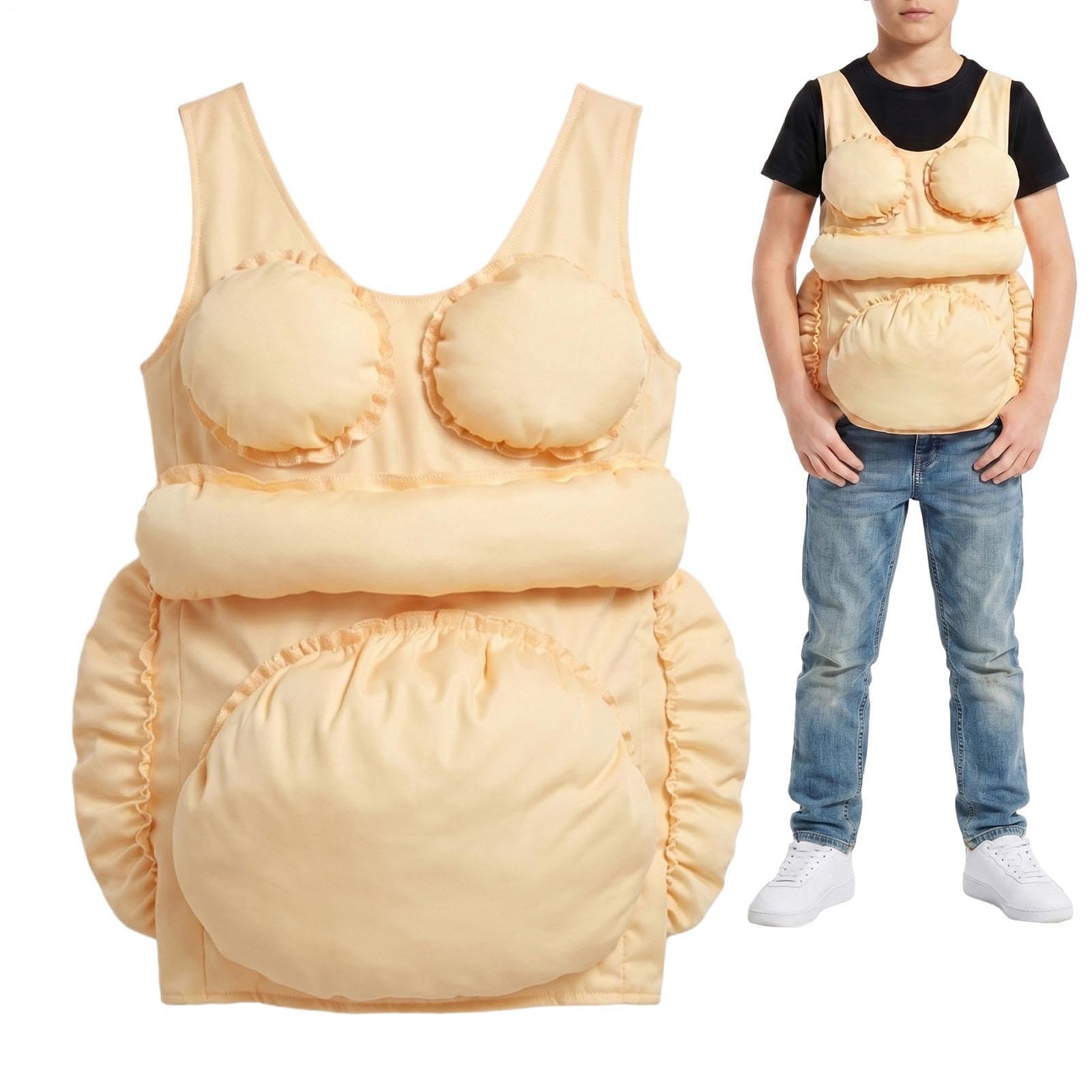 Yoselumin Halloween Fat Suit, Funny Novelty Humorous Prop, Cosplay Costume