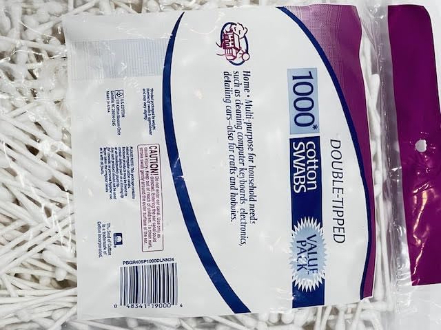 Double Tipped Cotton Swabs for Hygiene, Personal Care, and Cosmetic Use
