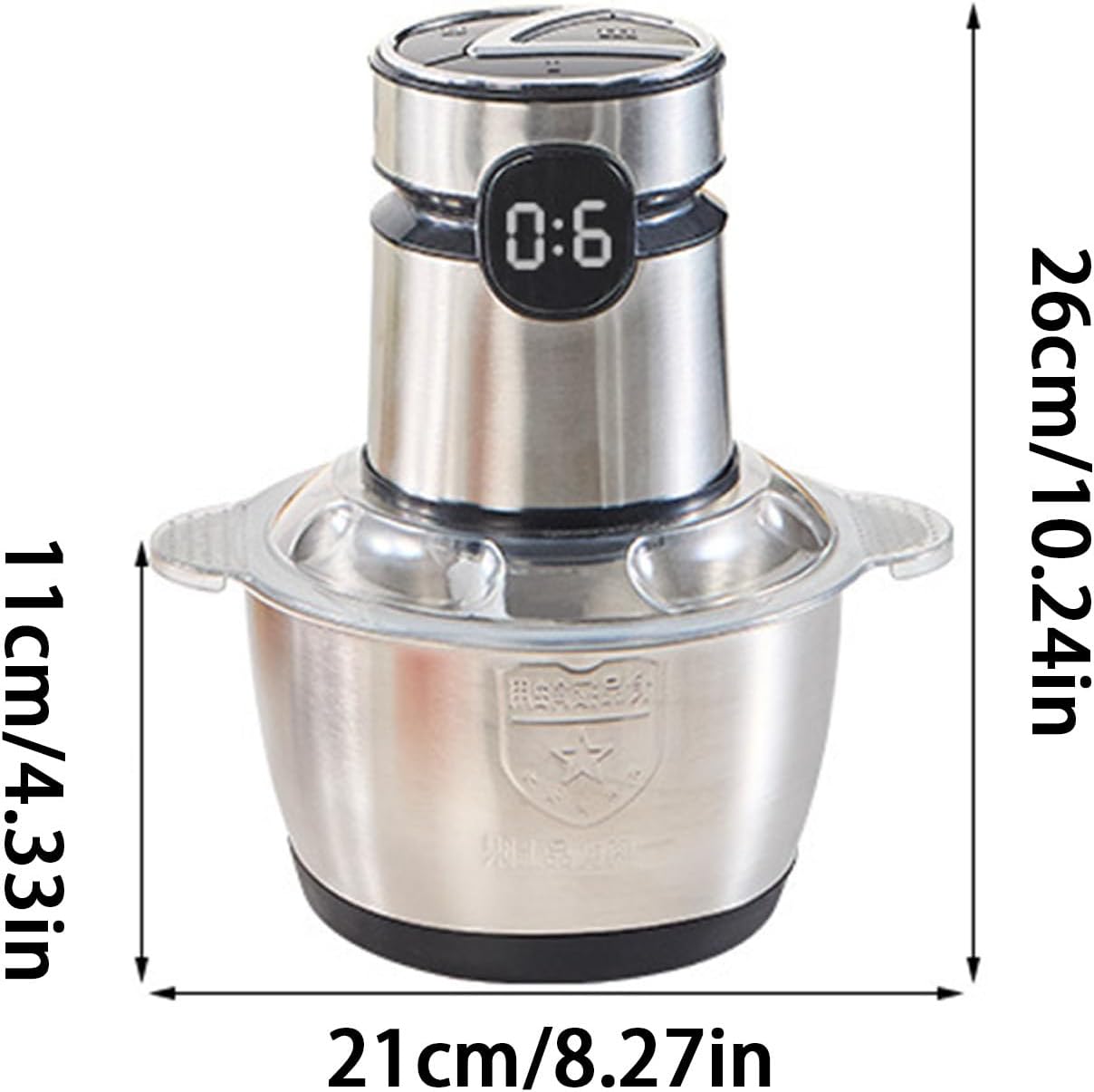 Multifunctional Meats Grinder, 26x21x11cm Electric Chicken Shredder Food Processor with 3-Level Power for Shredding, Grinding, Mixing, Kitchen Cooking Use