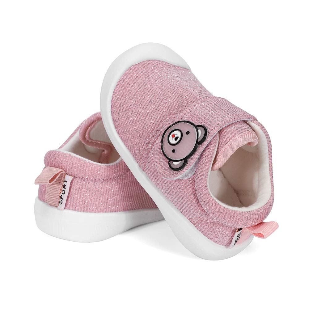 MASOCIO Chaussure Bébé Fille Garçon Premier Pas Baskets Bebe Plat Confort Caoutchouc Antiderapant