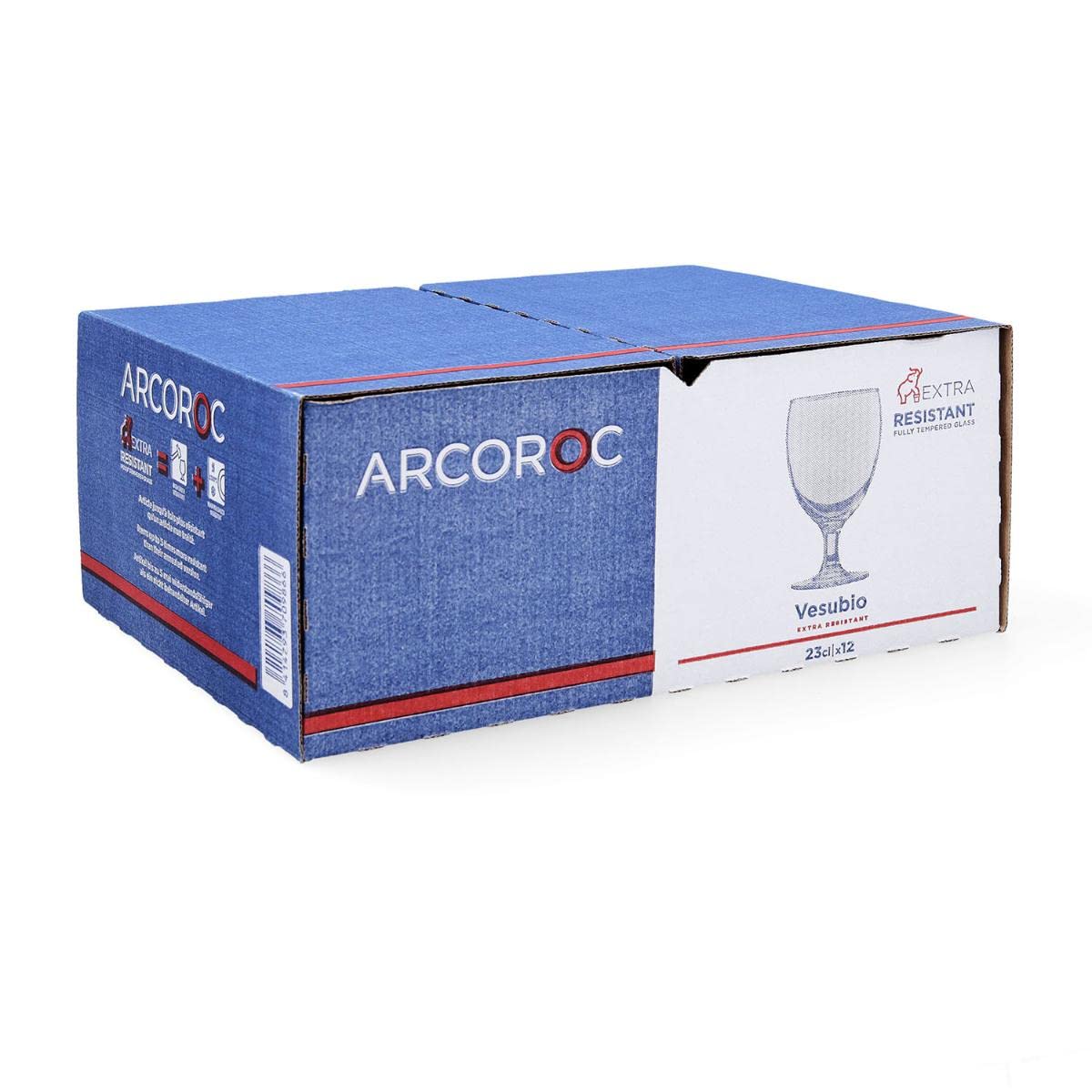 Arcoroc Set de Copas Vesubio Transparente 12 Unidades Vidrio 230 ml