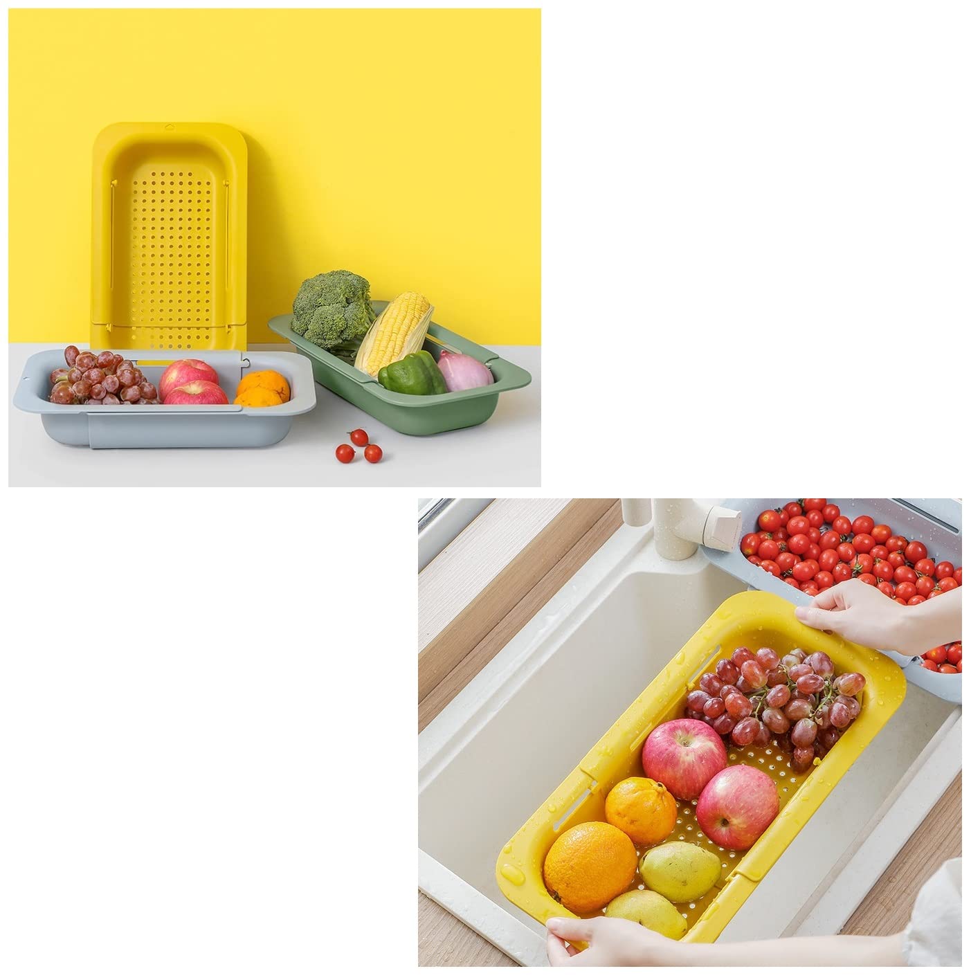 Setaccio Per Lavello Wenko - Scolapasta Estraibile In Plastica Nera - Foto 11