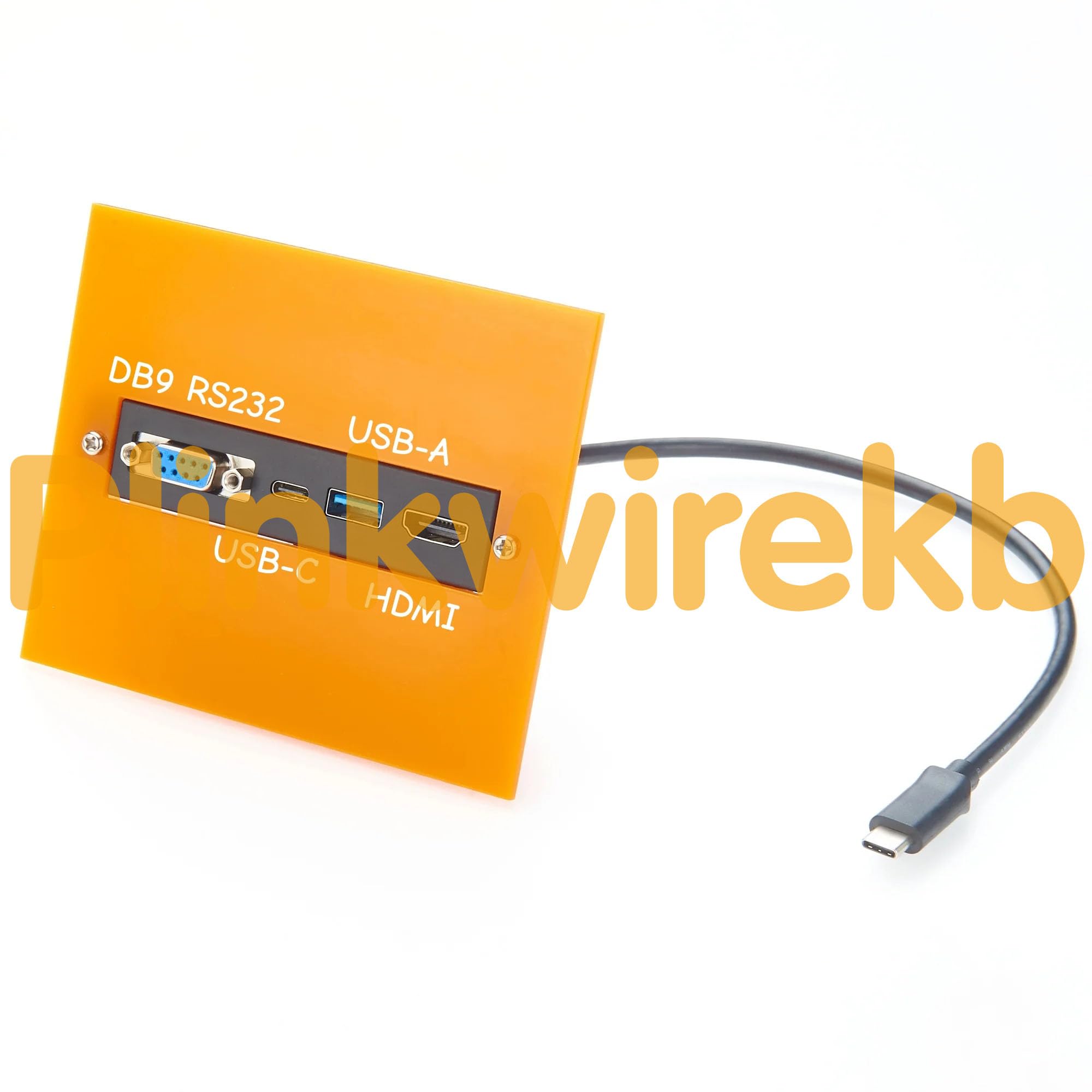 Adaptateur USB-C vers HDMI DB9 RS232 USB-A USB-C Panel Mount Modèle PCM-KW-563 (1,5 m)