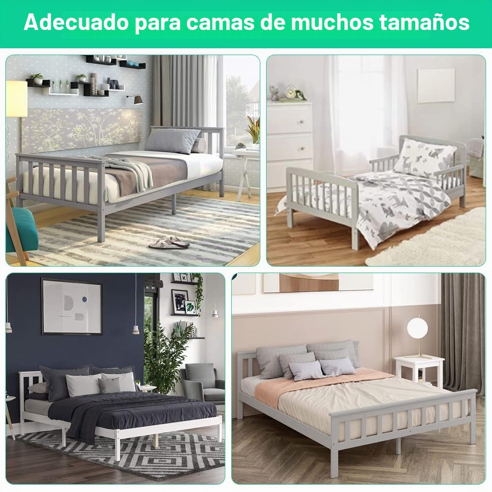 Mosquitera de Cama con Dosel con 4 Aperturas para mosquitero de poliéster, mosquitera, Cama Cuadrada, Color Blanco, mosquitera, Cama Doble Rectangular para Cama Grande (190 x 210 x 240 cm)