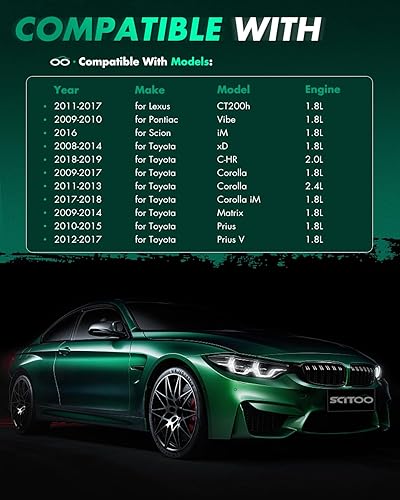 Vista 1312 de SCITOO 1 bobinas de encendido con 4 bujías de iridio para Chevrolet 2011-2015 Cruze 1.4L 2016 Cruze Limited 1.4L 2012-2020 Sonic 1.4L 2013-2021 Trax