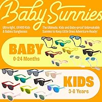 Vista 8 de Gafas de sol polarizadas para bebé con correa, lentes de sol flexibles irrompibles para bebés recién nacidos de 0 a 24 meses