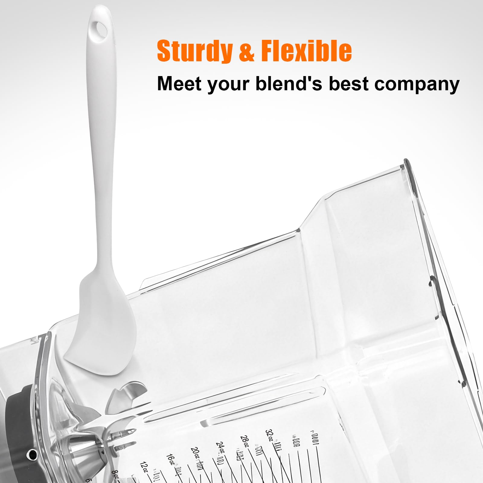 Mixerglas für Blendtec-Mixer, vierseitiger Mixer, Ersatz für Blendtec-Mixer, alle Modelle, 900 ml Mischkapazität, doppelte Edelstahl-Klinge