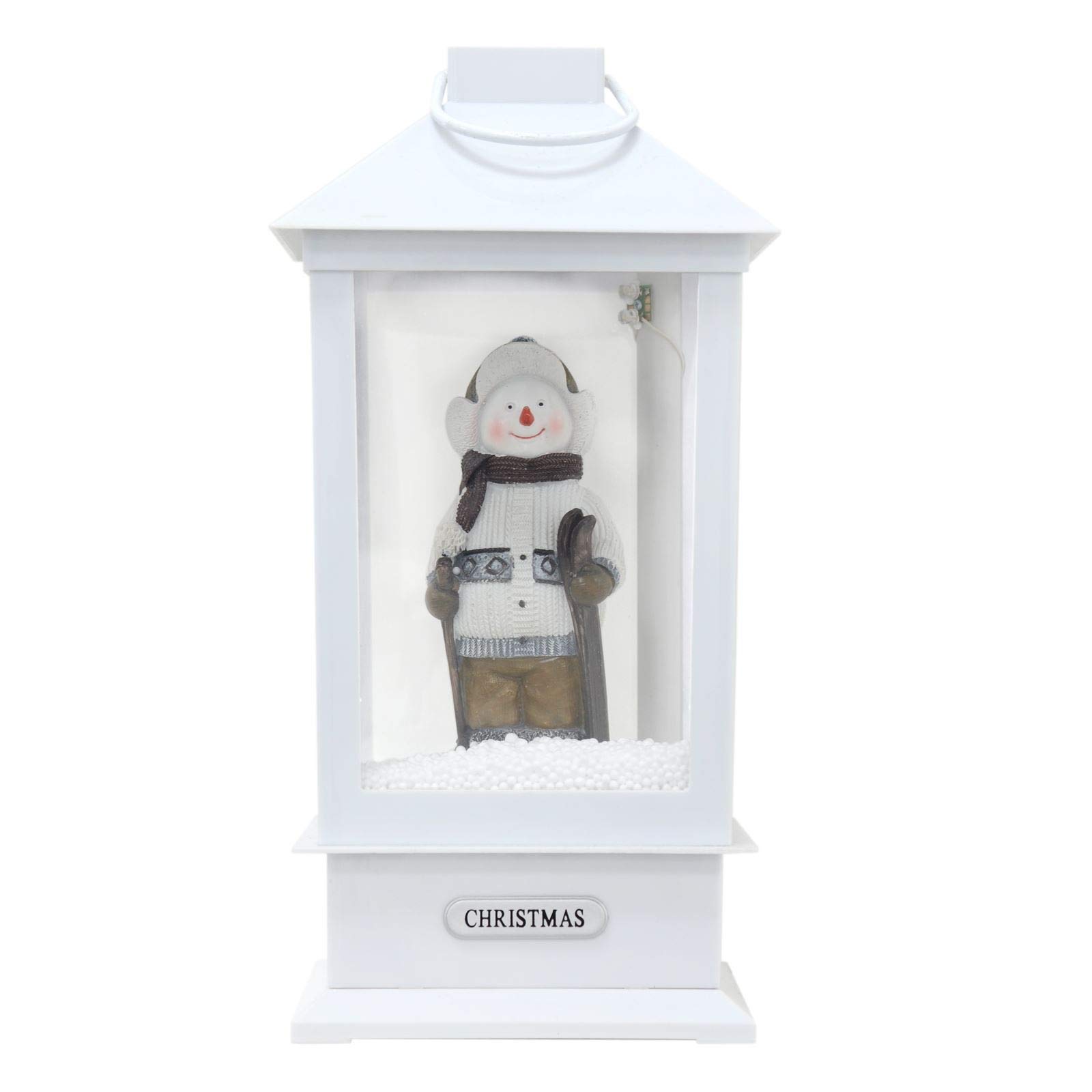 Mr Crimbo Christmas Snowing Lantern - Snowman