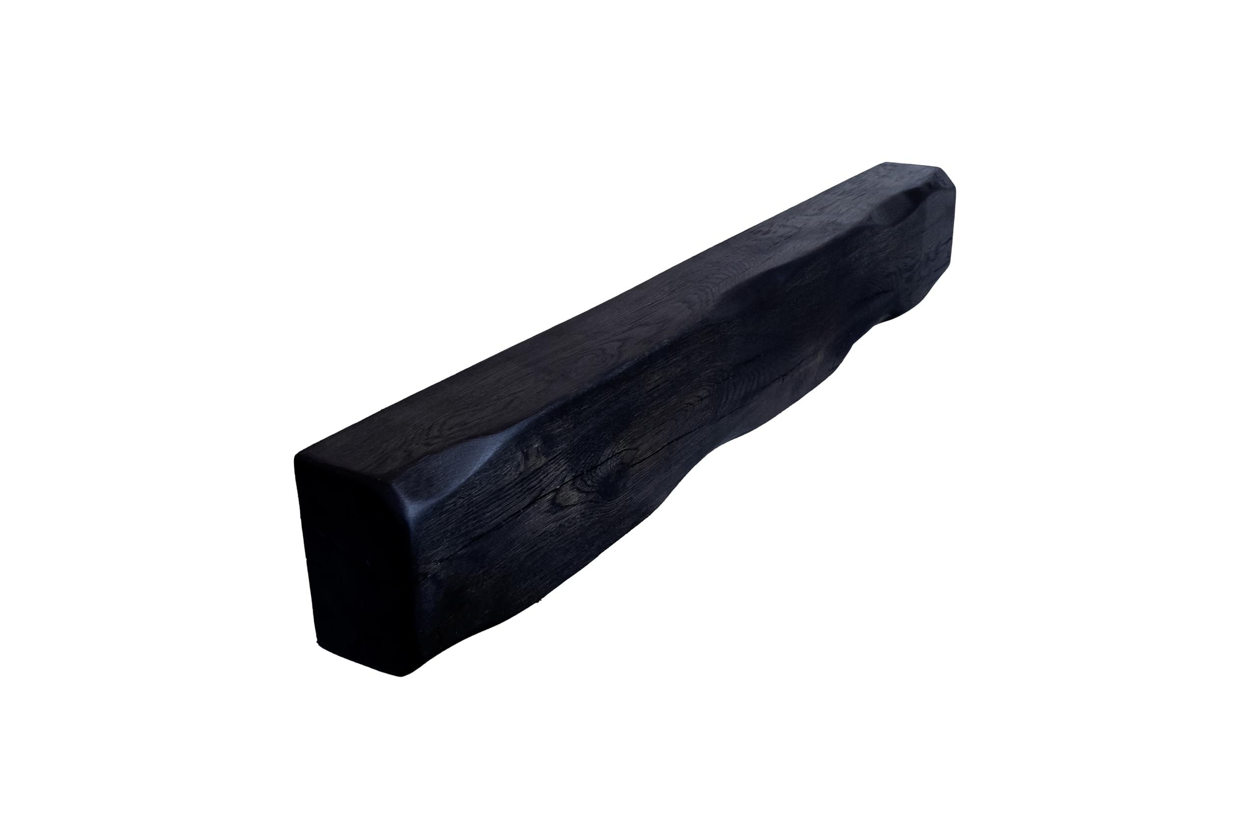oakleys oak Genuine Solid Oak Beams for Fireplaces- Oak Floating Shelf for Home Decor- Black Shelves to Decorative Logs for Fireplace- Heavily Worked- Beam Size(110x15x10) Cm