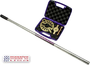 Massive PRO KIT Pinion Flange Holding Tool Holder Yoke Wrench Made USA Compatible with Jeep Mustang Ring Rear End Axle Nut Seal 8.8 40 Dana 3/8" Thick!
