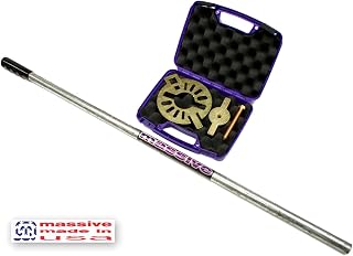 Massive PRO KIT Pinion Flange Holding Tool Holder Yoke Wrench Made USA Compatible with Jeep Mustang Ring Rear End Axle Nut Seal 8.8 40 Dana 3/8" Thick!