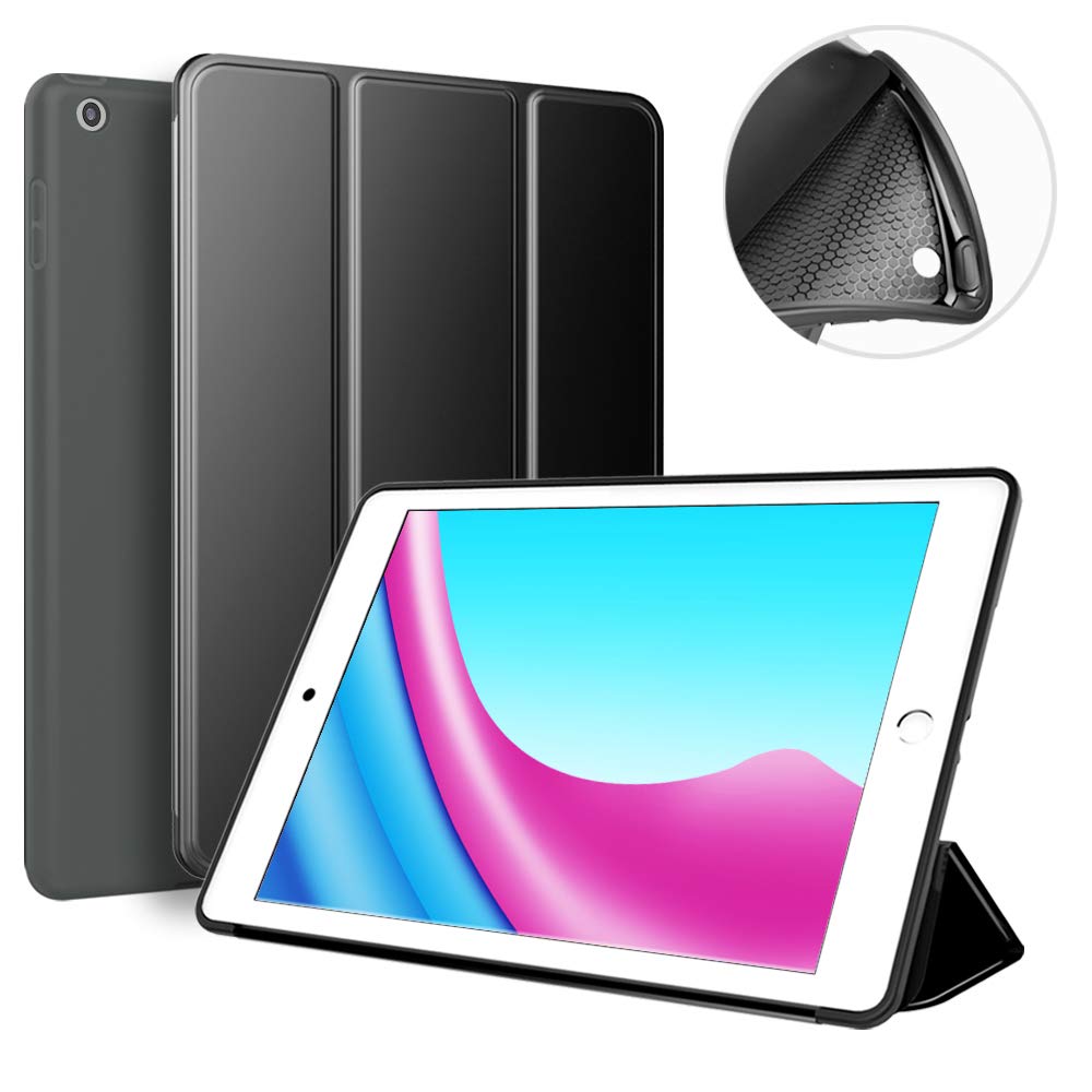 Gioia Bazaar Case for Ipad Mini 4, PU Leather Trifold Stand Slim Fit Smart Cover with Soft TPU Back Case [Auto Sleep/Wake] for Apple Ipad Mini 4 (2015 Release)(Black)