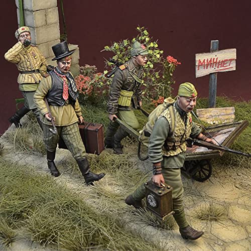 PANGCHENG Statuetta in Resina 1/35 Soldato GK Tempesta Rossa sull'Europa, Truppe Posteriori sovietiche 1944-46 Kit Non assemblato e Non Verniciato